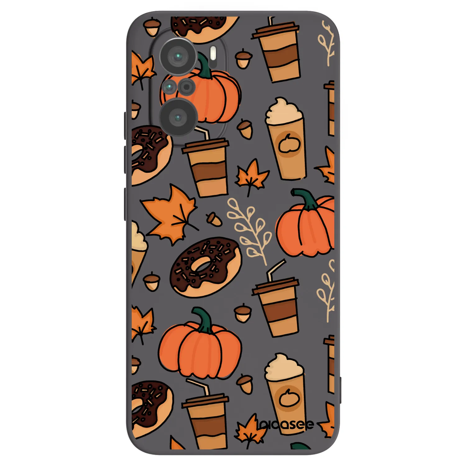 Picasee silikonowe czarne etui na Xiaomi Poco F3 - Fallovers