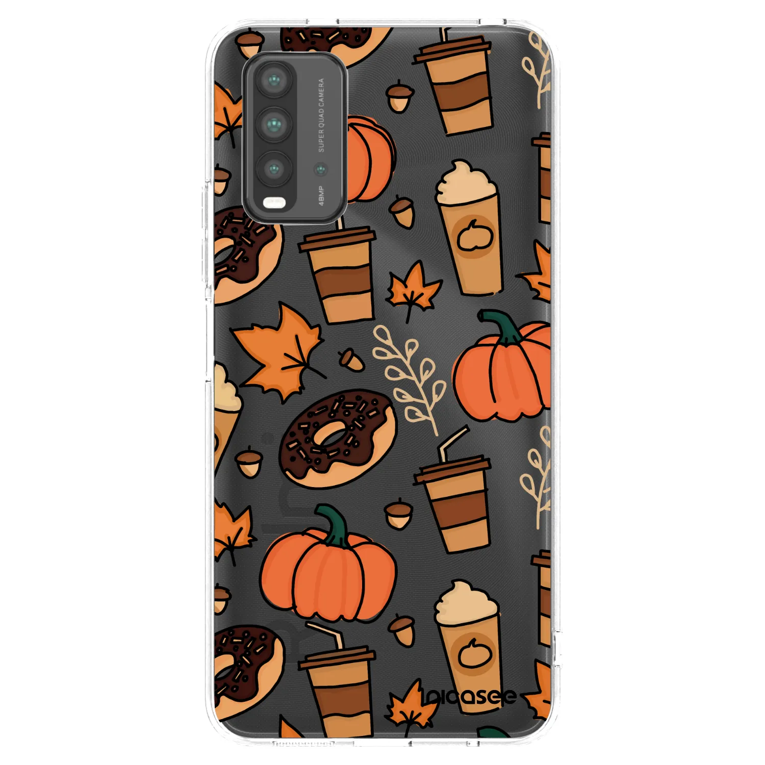 Picasee silikonowe czarne etui na Xiaomi Redmi 9T - Fallovers