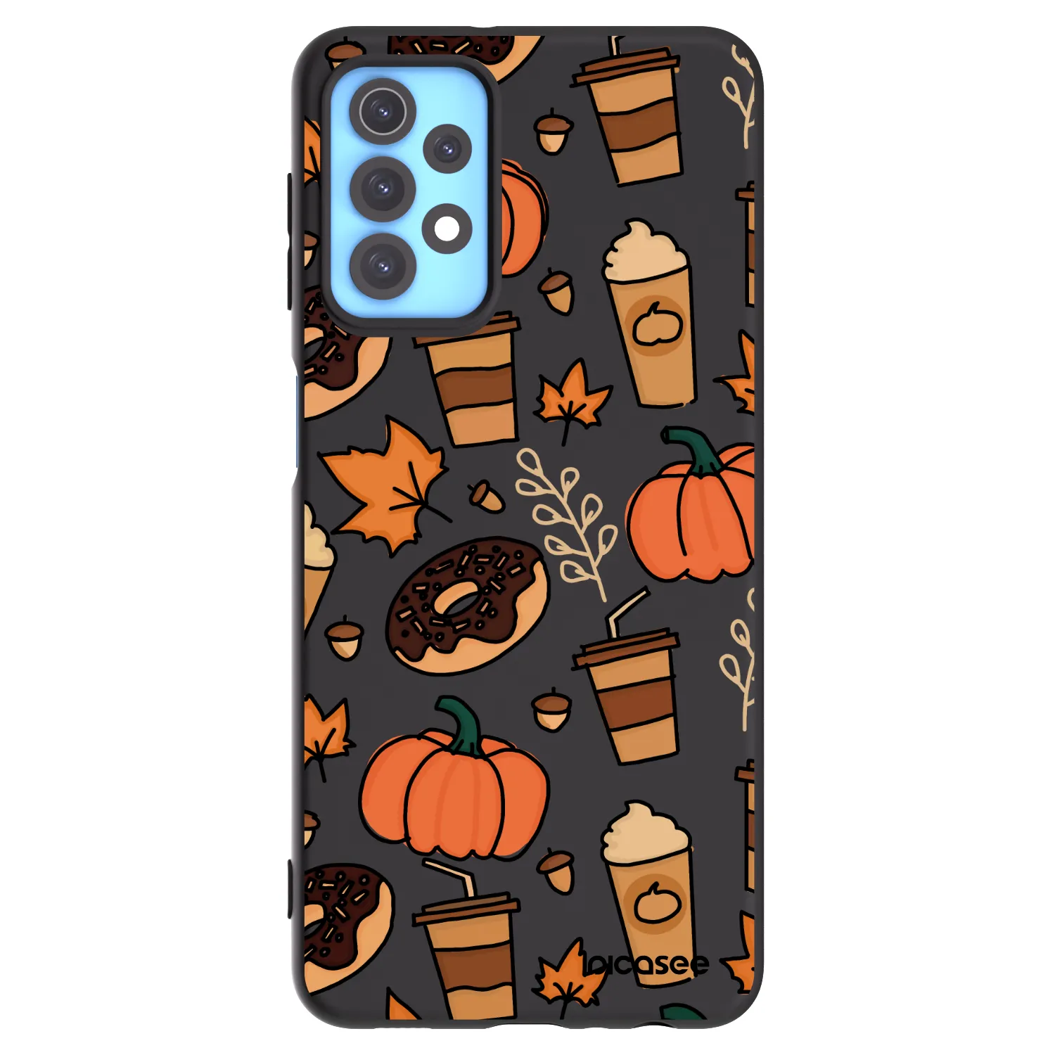 Picasee silikonowe czarne etui na Samsung Galaxy A32 4G SM-A325F - Fallovers