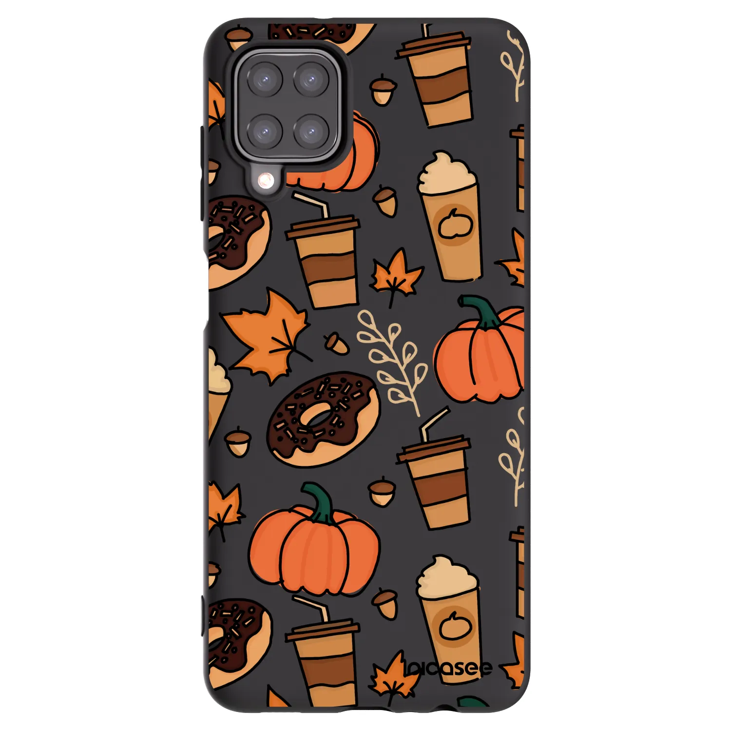 Picasee silikonowe czarne etui na Samsung Galaxy M12 M127F - Fallovers