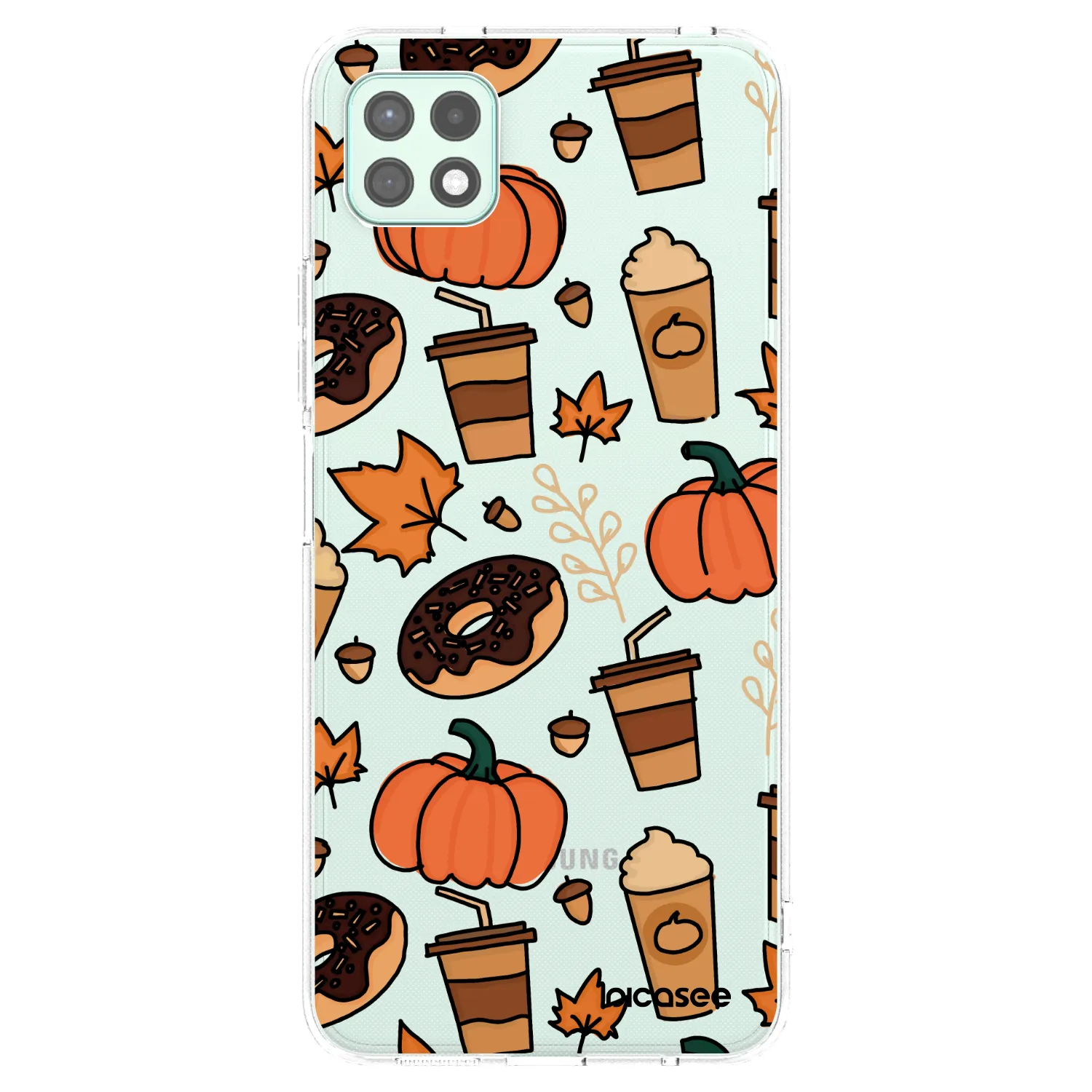 Picasee silikonowe przeźroczyste etui na Samsung Galaxy A22 A226B 5G - Fallovers