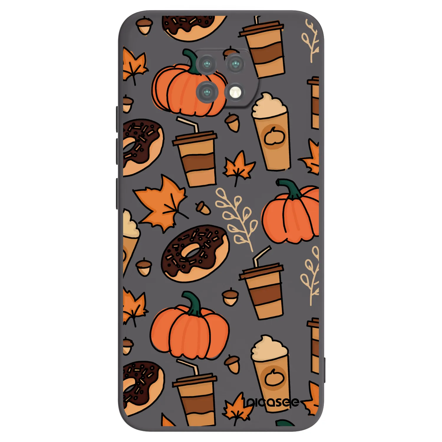 Picasee silikonowe czarne etui na Xiaomi Redmi Note 9T - Fallovers