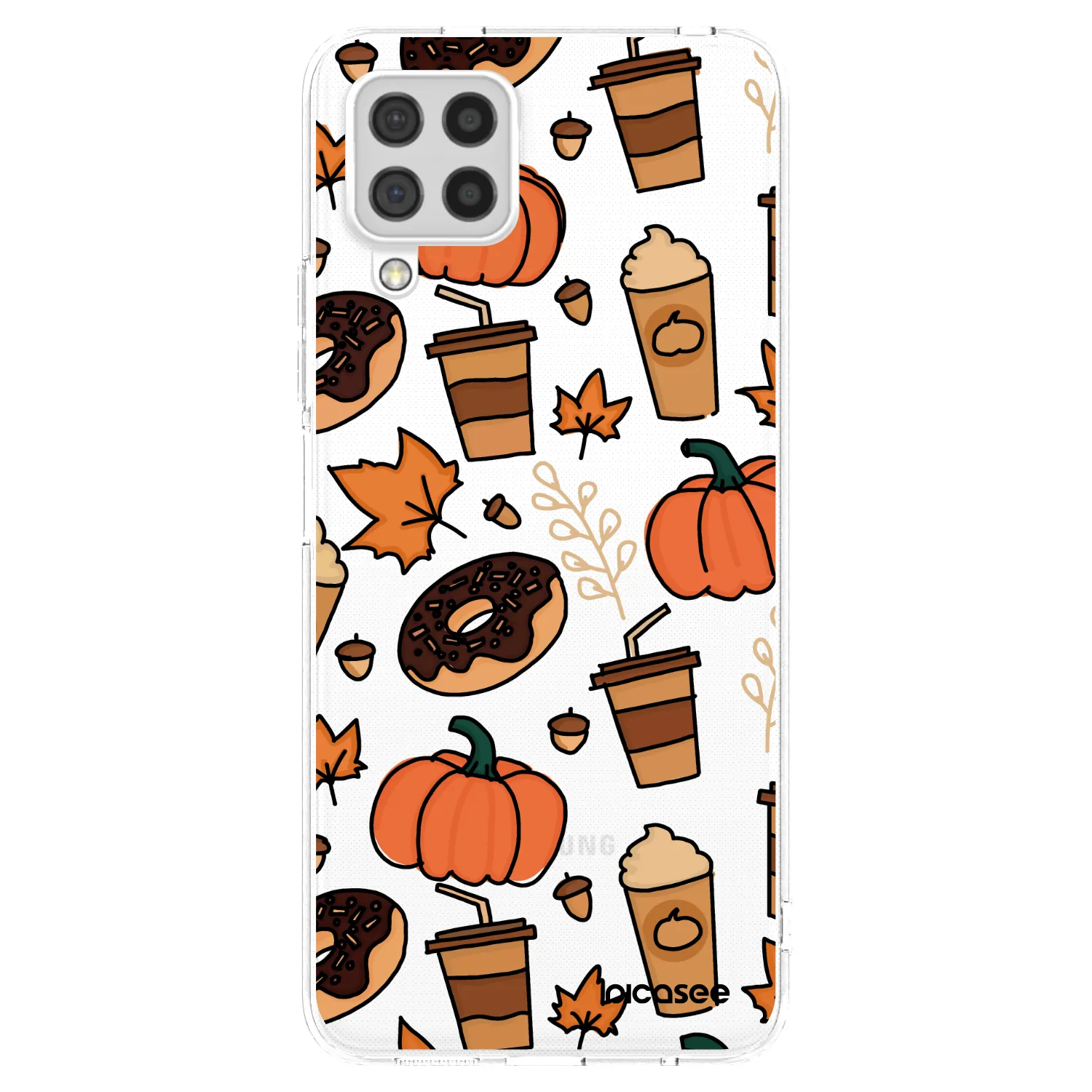 Picasee silikonowe przeźroczyste etui na Samsung Galaxy A22 A225F 4G - Fallovers