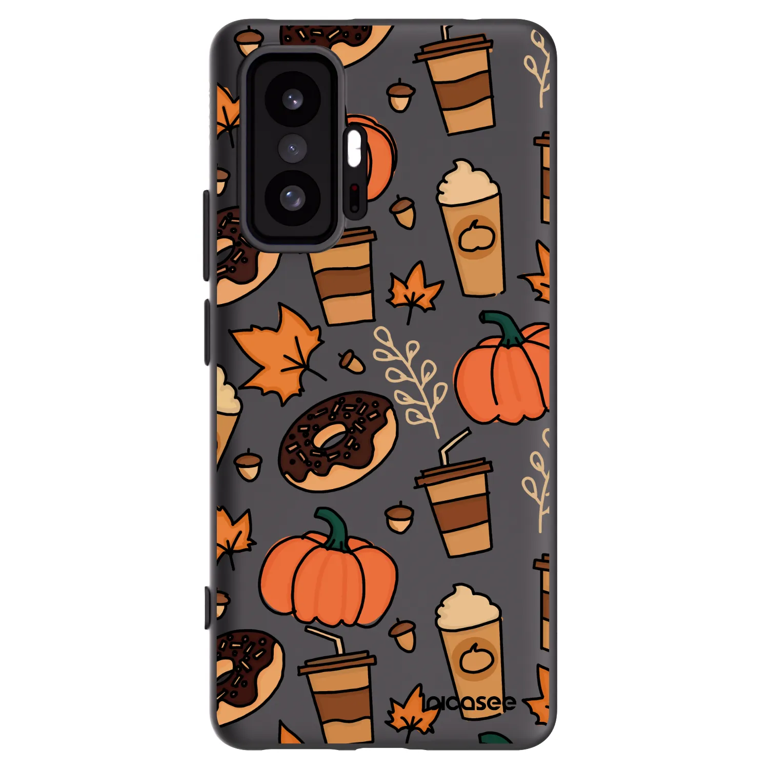 Picasee silikonowe czarne etui na Xiaomi 11T - Fallovers