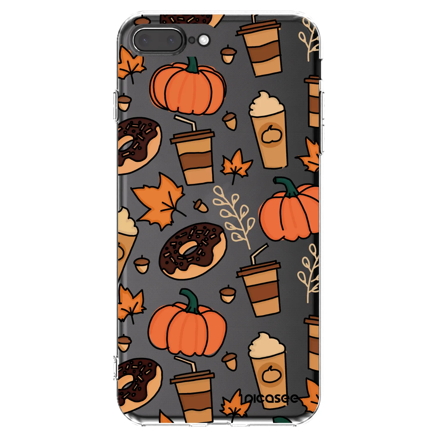 Picasee silikonowe przeźroczyste etui na Apple iPhone 7 Plus - Fallovers