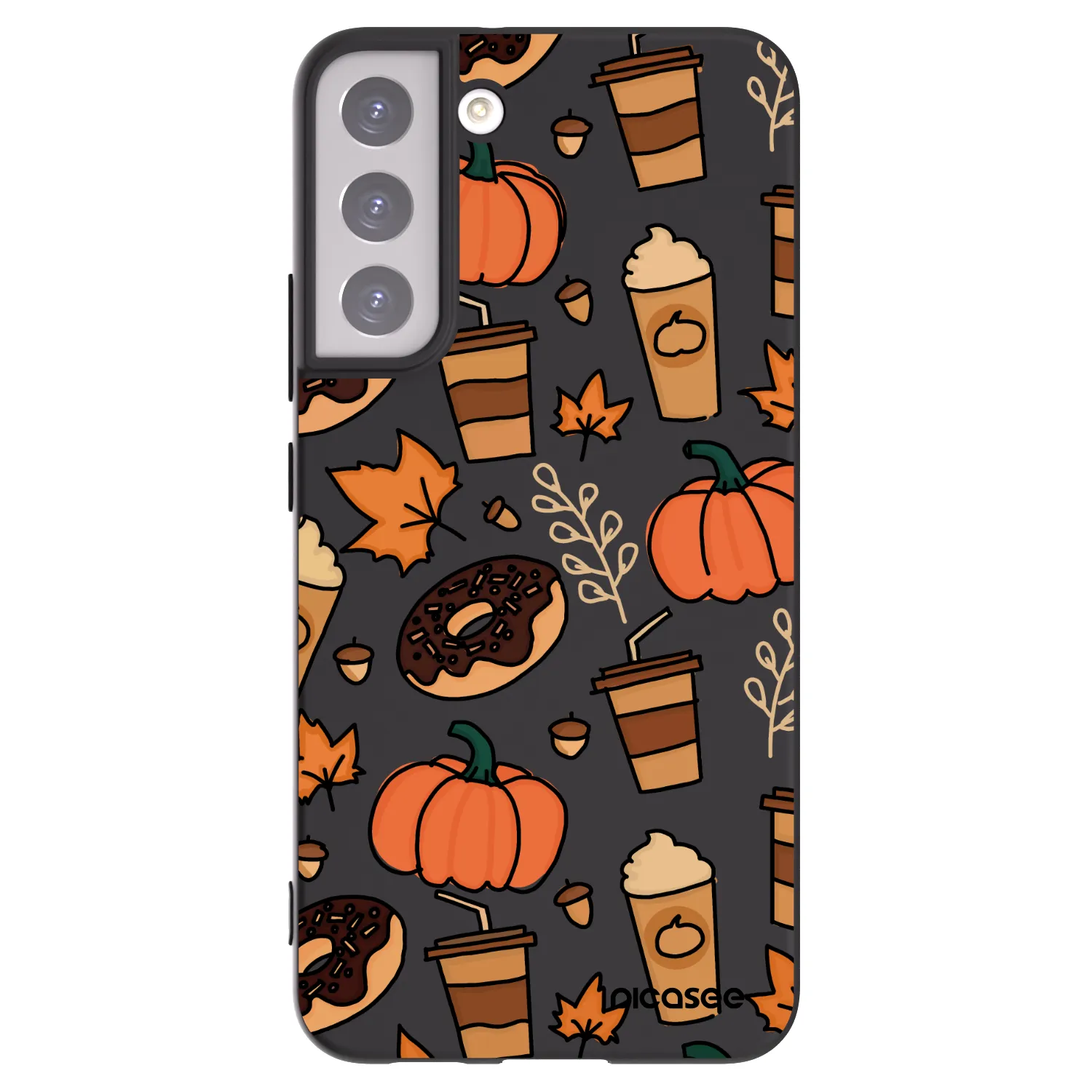 Picasee silikonowe czarne etui na Samsung Galaxy S22+ 5G - Fallovers