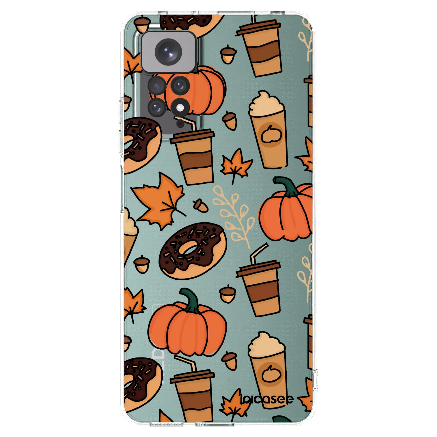 Picasee silikonowe przeźroczyste etui na Xiaomi Redmi Note 11 - Fallovers