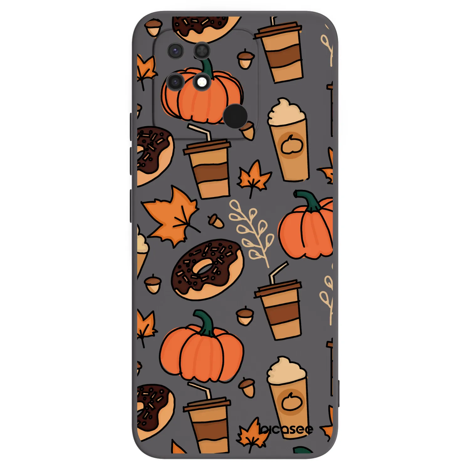 Picasee silikonowe czarne etui na Xiaomi Redmi 10C - Fallovers