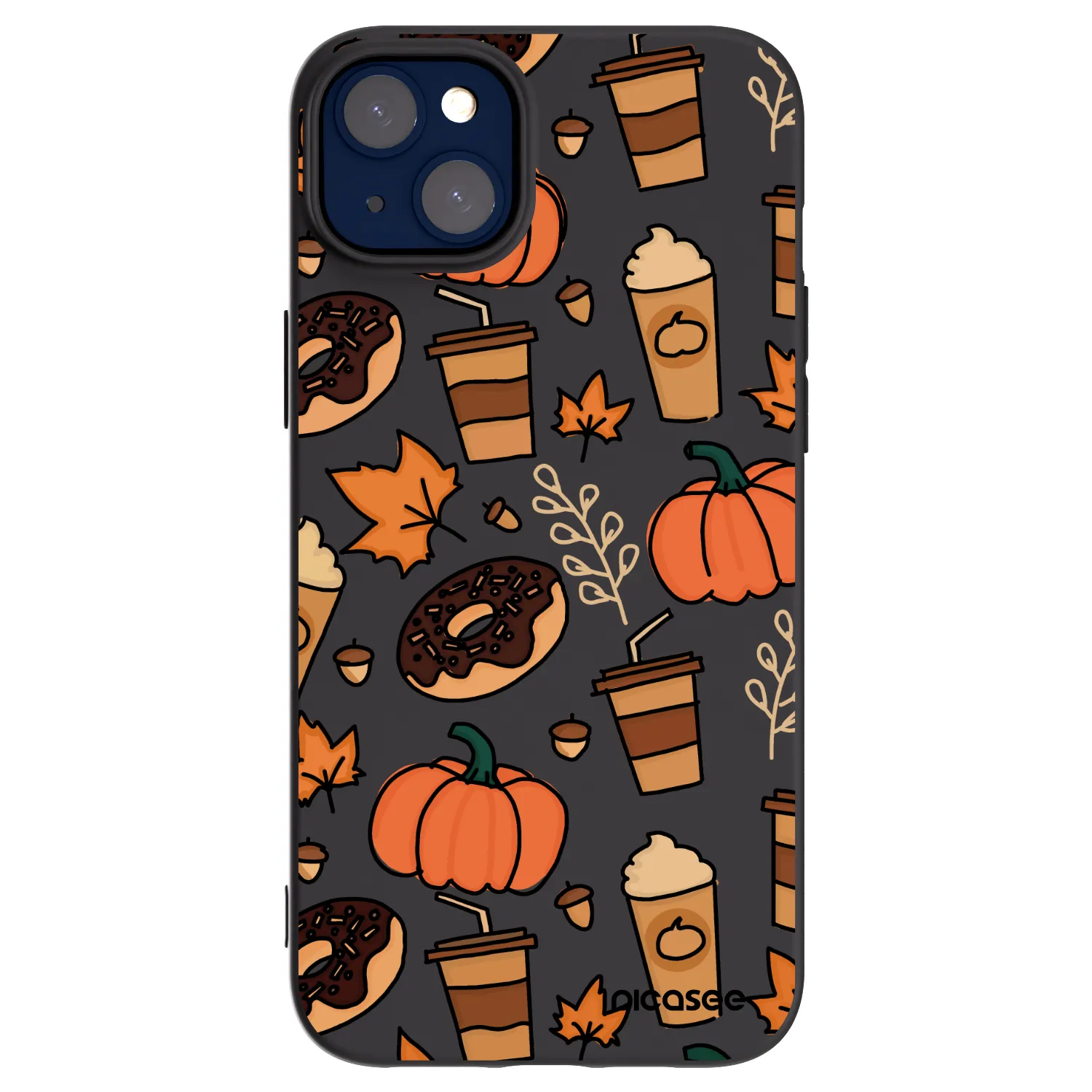 Picasee silikonowe czarne etui na Apple iPhone 14 Plus - Fallovers