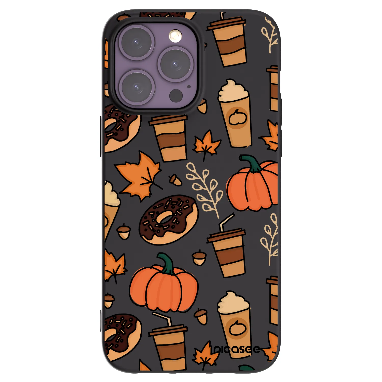 Picasee silikonowe czarne etui na Apple iPhone 14 Pro Max - Fallovers