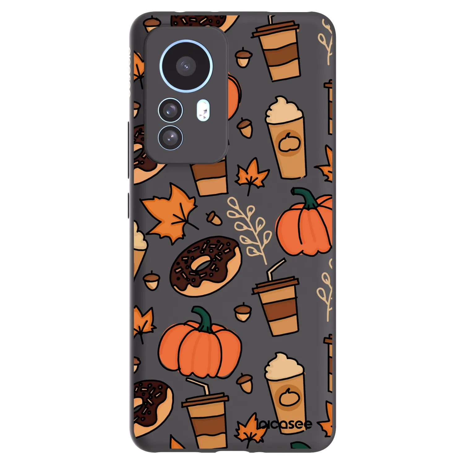 Picasee silikonowe czarne etui na Xiaomi 12T - Fallovers