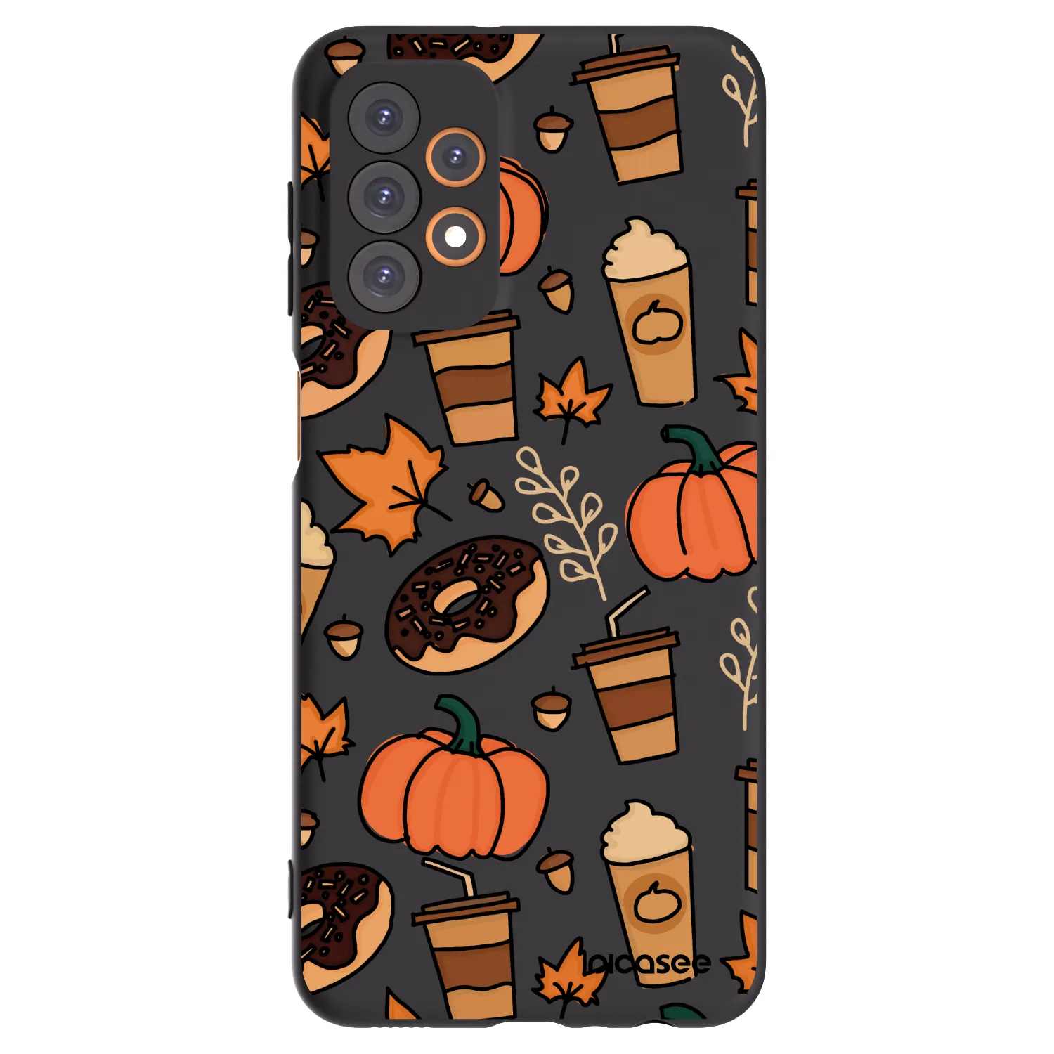 Picasee silikonowe czarne etui na Samsung Galaxy A23 A236B 5G - Fallovers