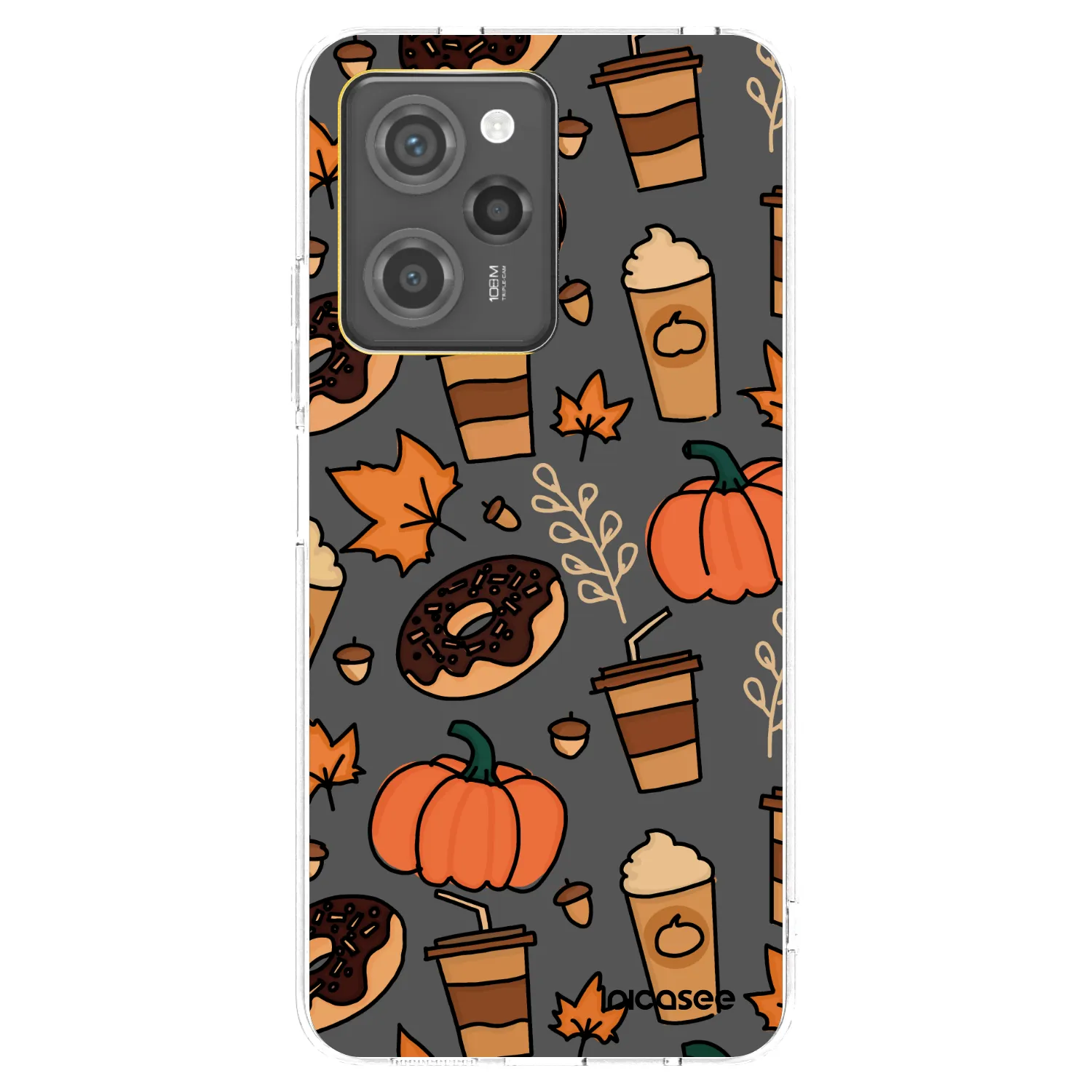 Picasee silikonowe czarne etui na Xiaomi Poco X5 Pro - Fallovers