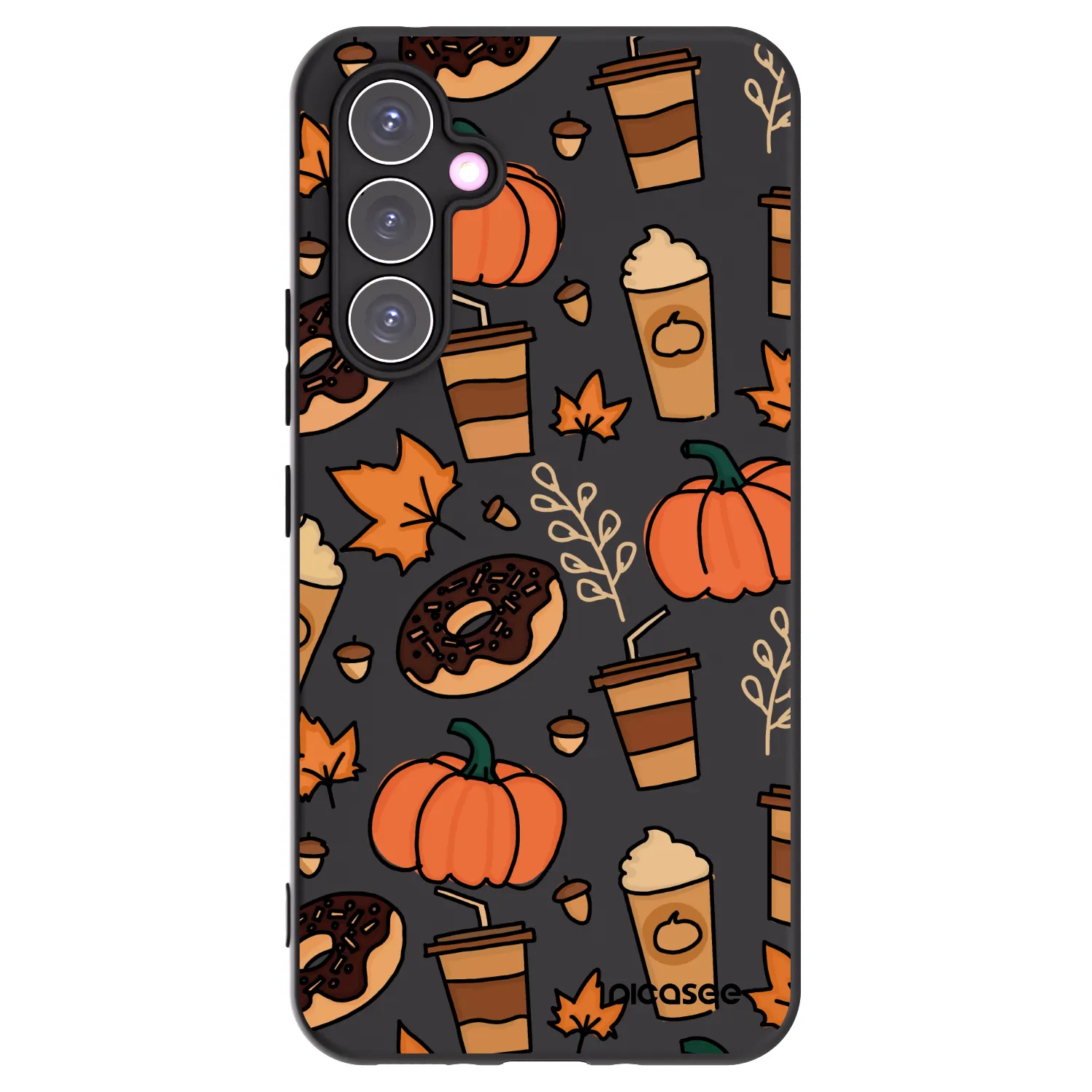 Picasee silikonowe czarne etui na Samsung Galaxy A54 5G A546B - Fallovers