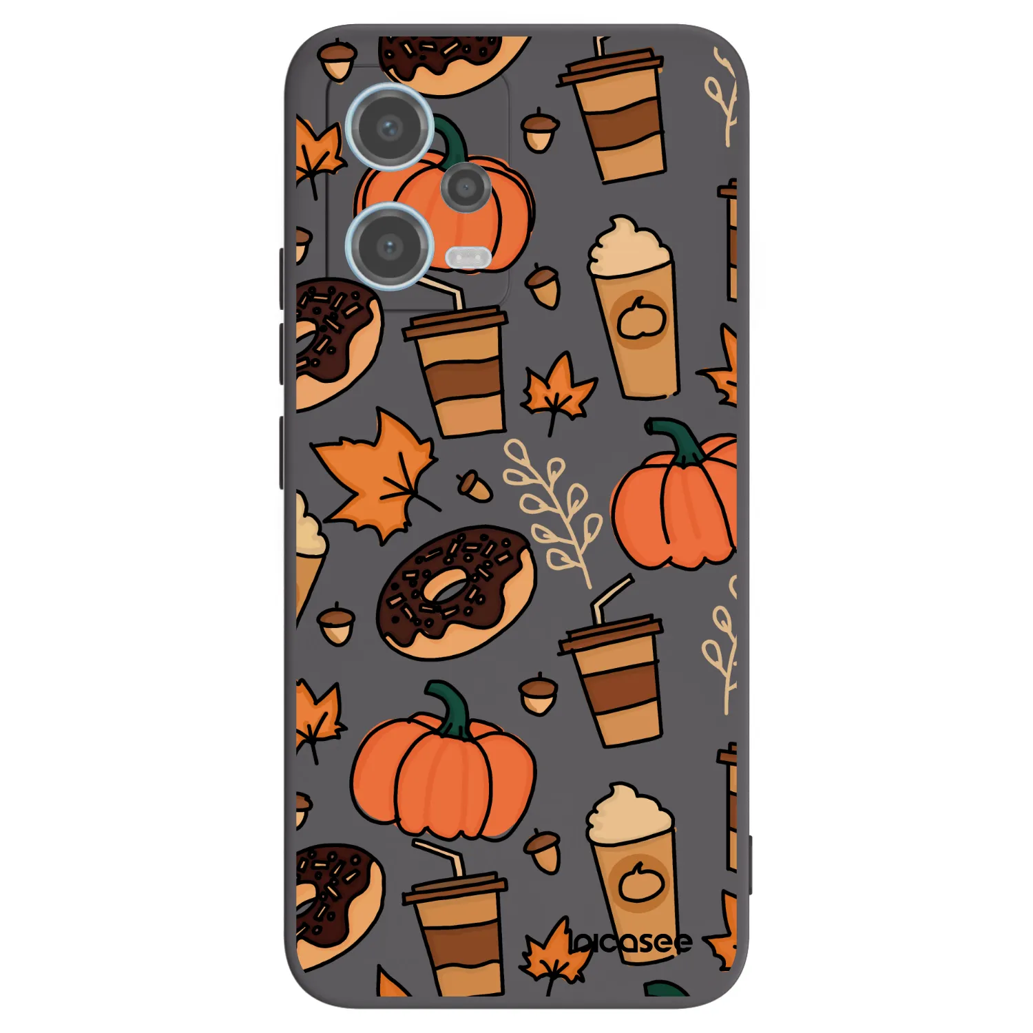 Picasee silikonowe czarne etui na Xiaomi Redmi Note 12 5G - Fallovers