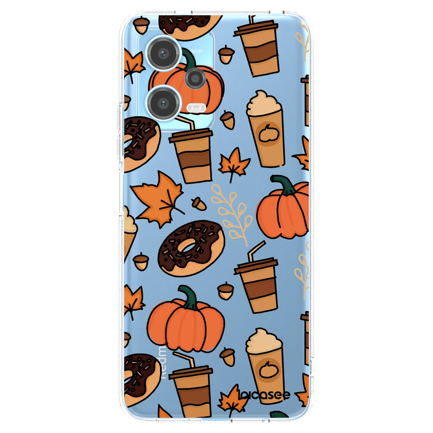 Picasee silikonowe przeźroczyste etui na Xiaomi Redmi Note 12 5G - Fallovers