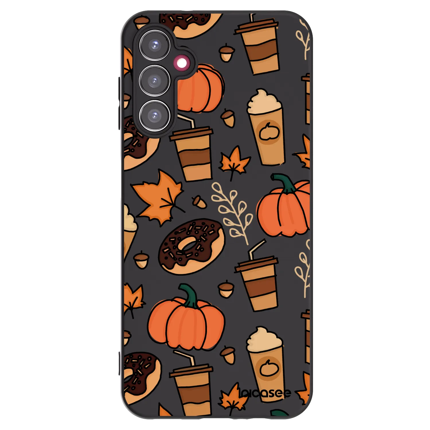 Picasee silikonowe czarne etui na Samsung Galaxy A14 5G A146P - Fallovers
