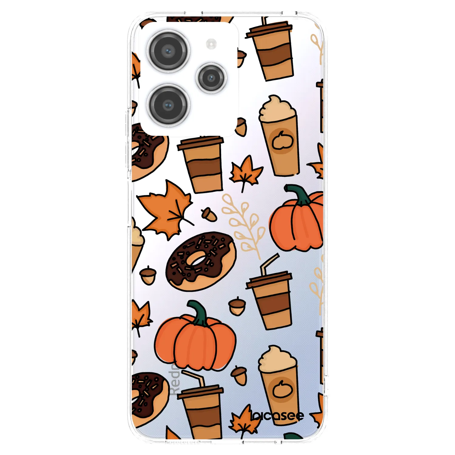 Picasee silikonowe przeźroczyste etui na Xiaomi Redmi 12 4G - Fallovers