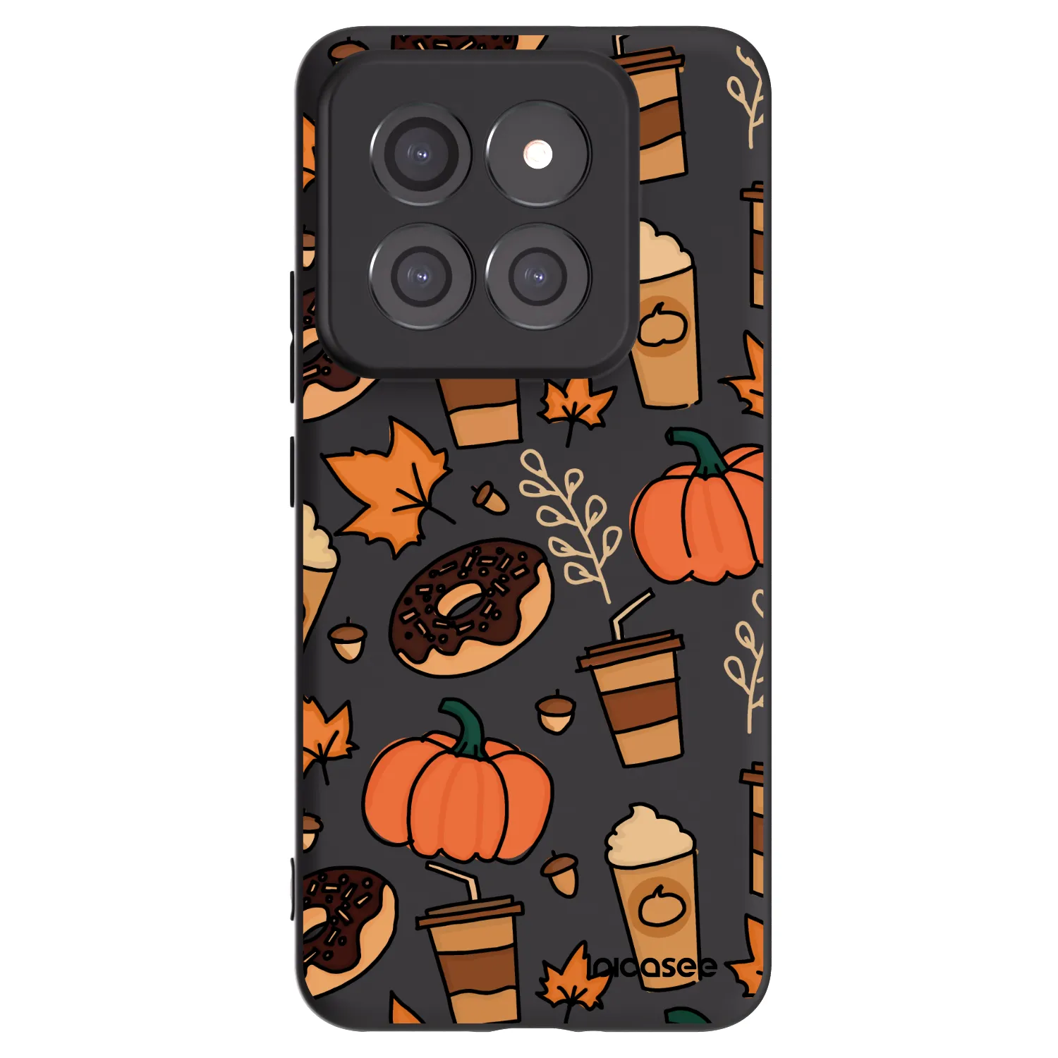 Picasee silikonowe czarne etui na Xiaomi 14 Pro - Fallovers