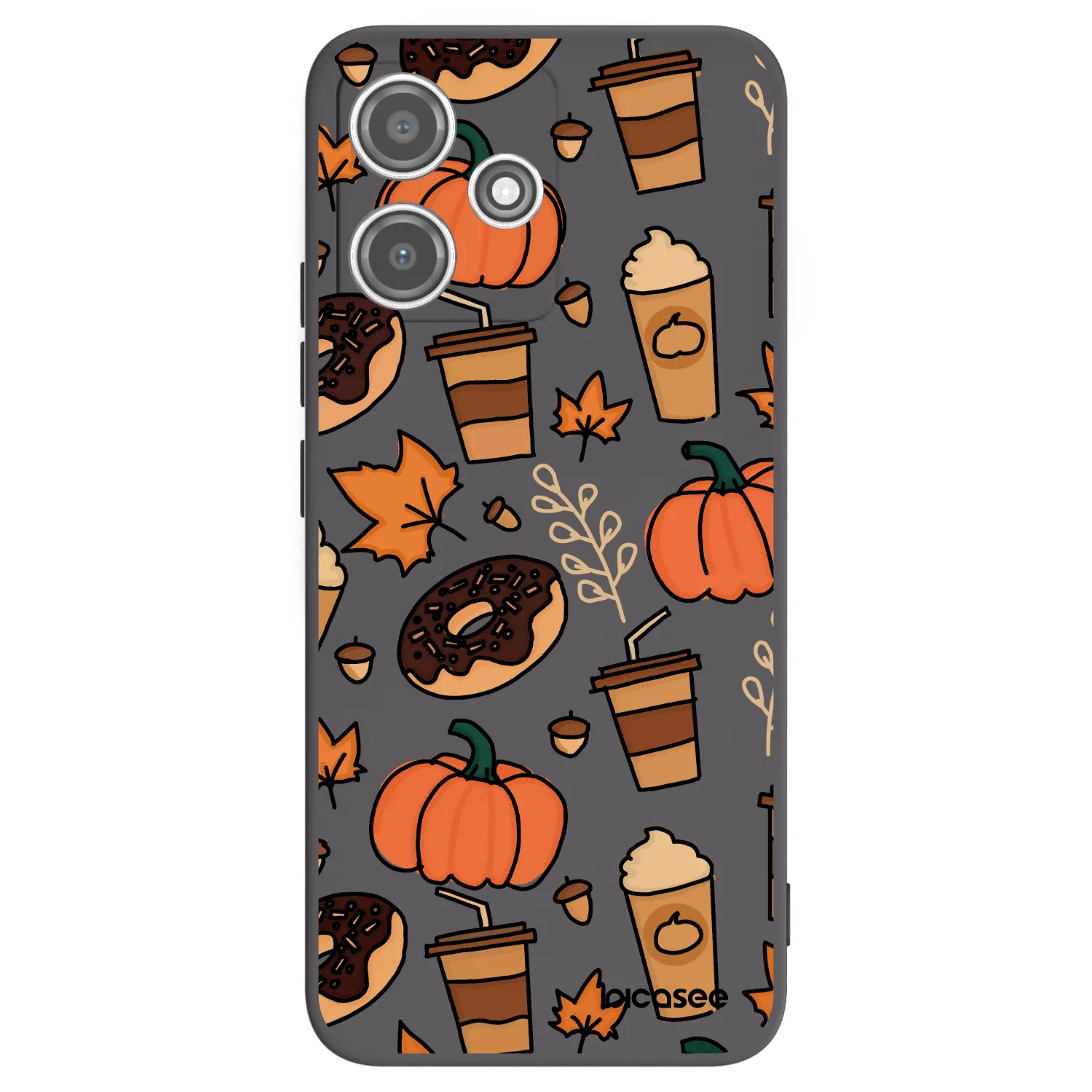 Picasee silikonowe czarne etui na Xiaomi Redmi 12 5G - Fallovers