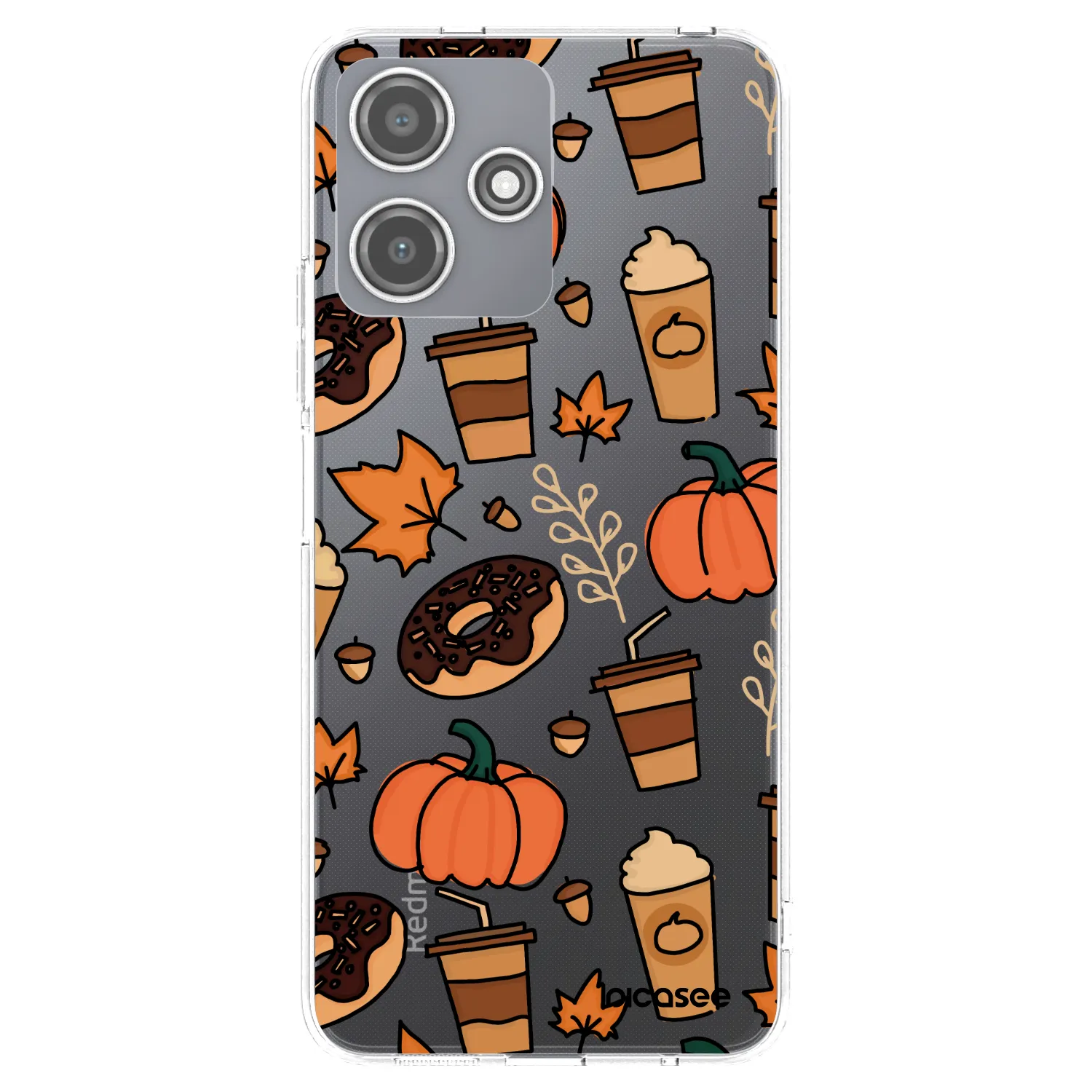 Picasee silikonowe przeźroczyste etui na Xiaomi Redmi 12 5G - Fallovers