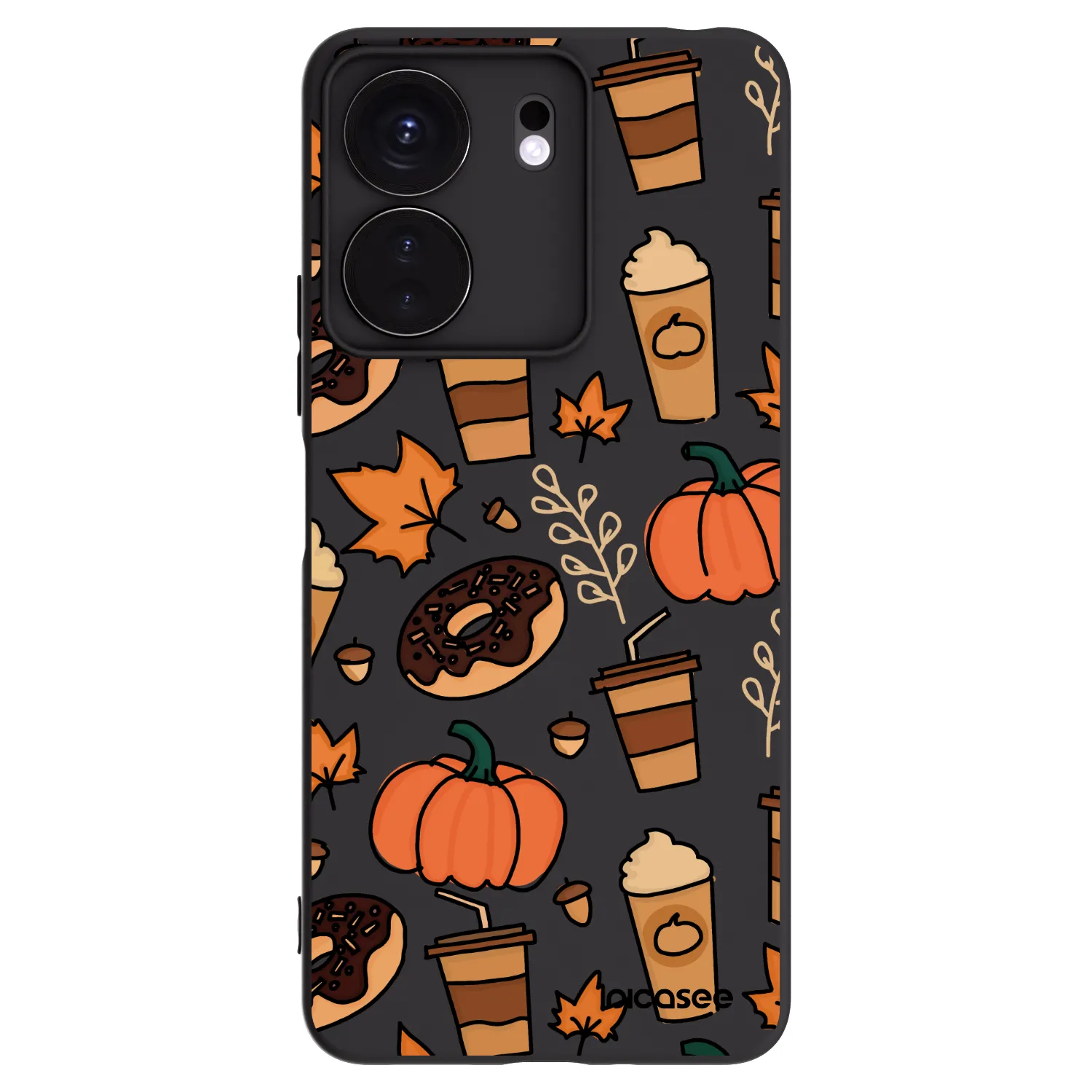 Picasee silikonowe czarne etui na Xiaomi Redmi 13C 4G - Fallovers
