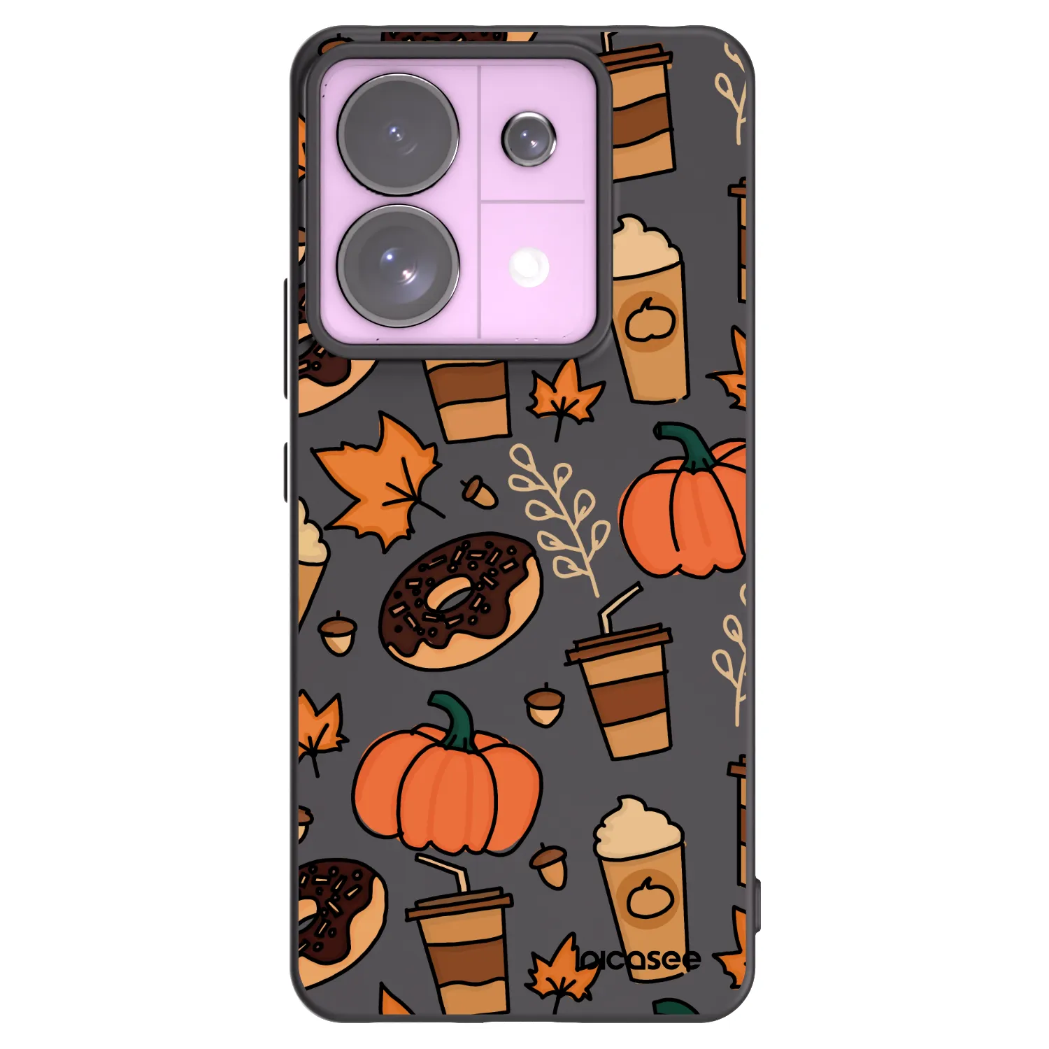 Picasee silikonowe czarne etui na Xiaomi Redmi Note 13 Pro 5G - Fallovers