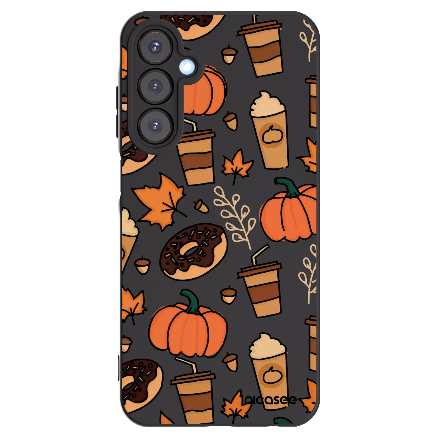 Picasee silikonowe czarne etui na Samsung Galaxy A25 A256B 5G - Fallovers