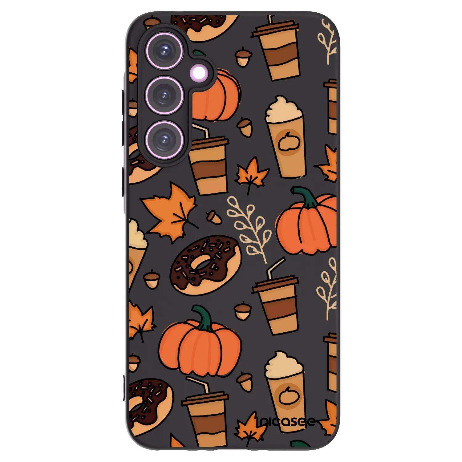 Picasee silikonowe czarne etui na Samsung Galaxy A35 5G A356B - Fallovers