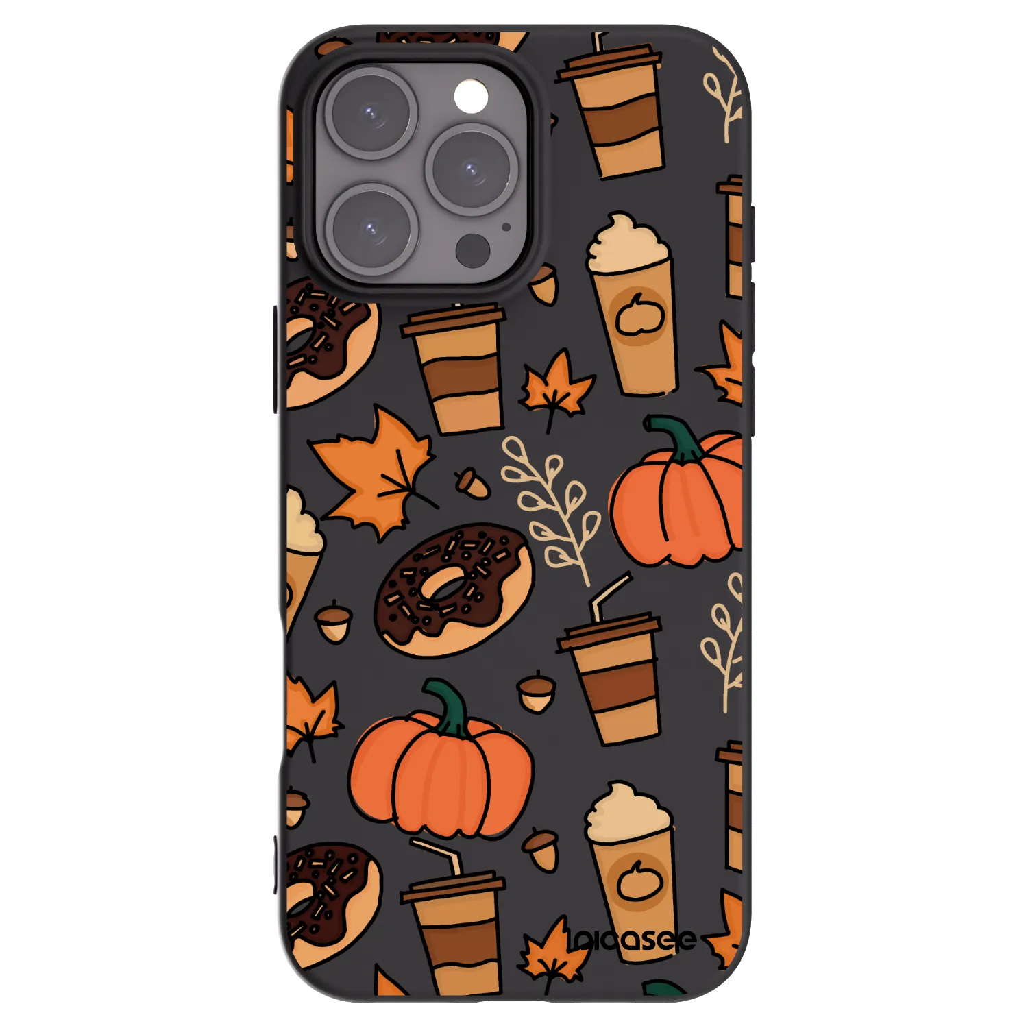 Picasee silikonowe czarne etui na Apple iPhone 16 Pro Max - Fallovers