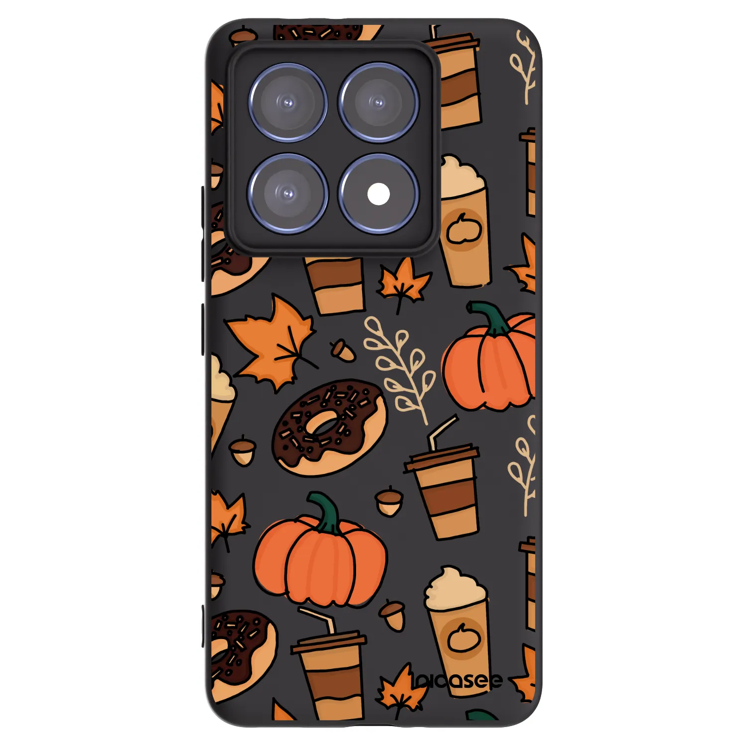 Picasee silikonowe czarne etui na Xiaomi 14T Pro - Fallovers