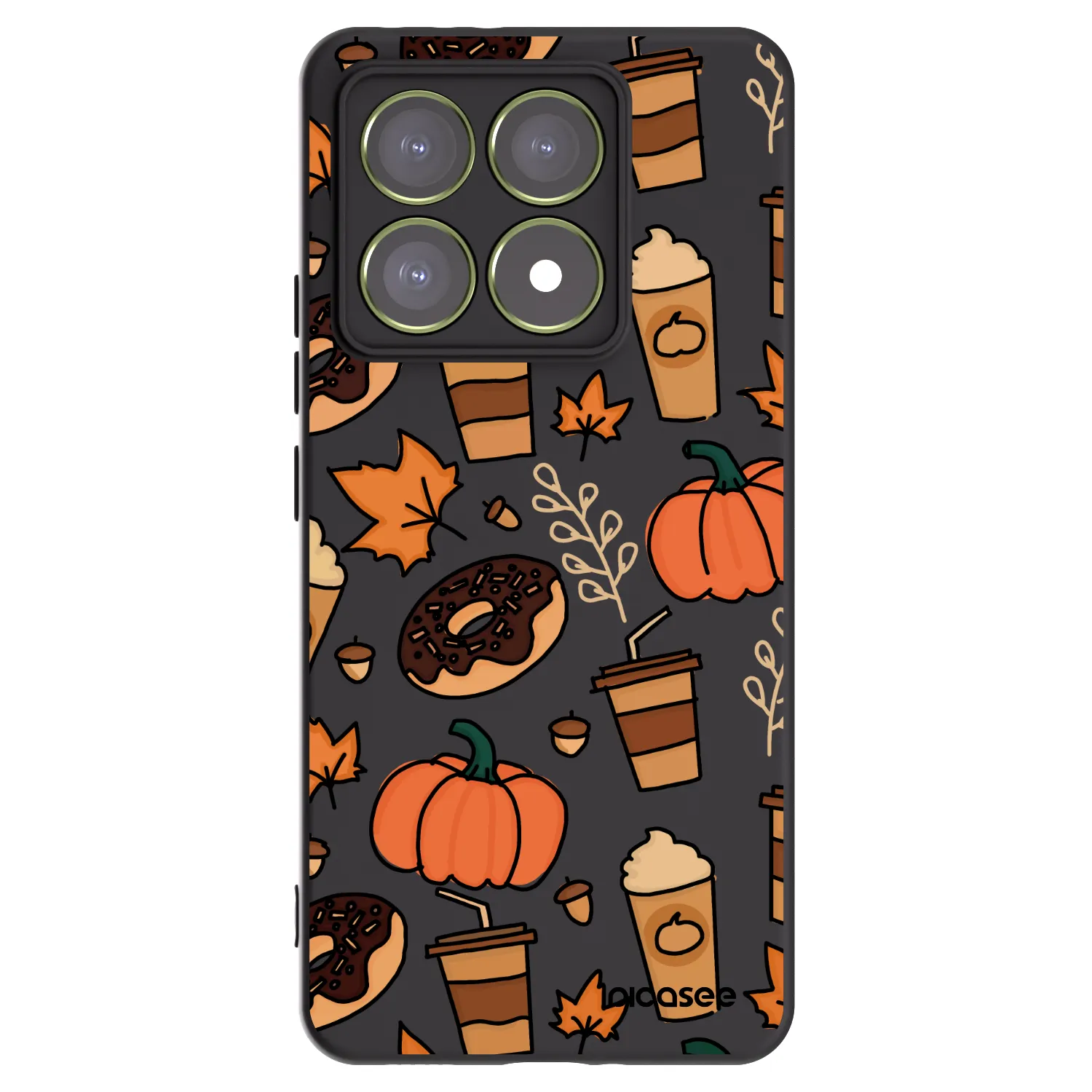 Picasee silikonowe czarne etui na Xiaomi 14T - Fallovers