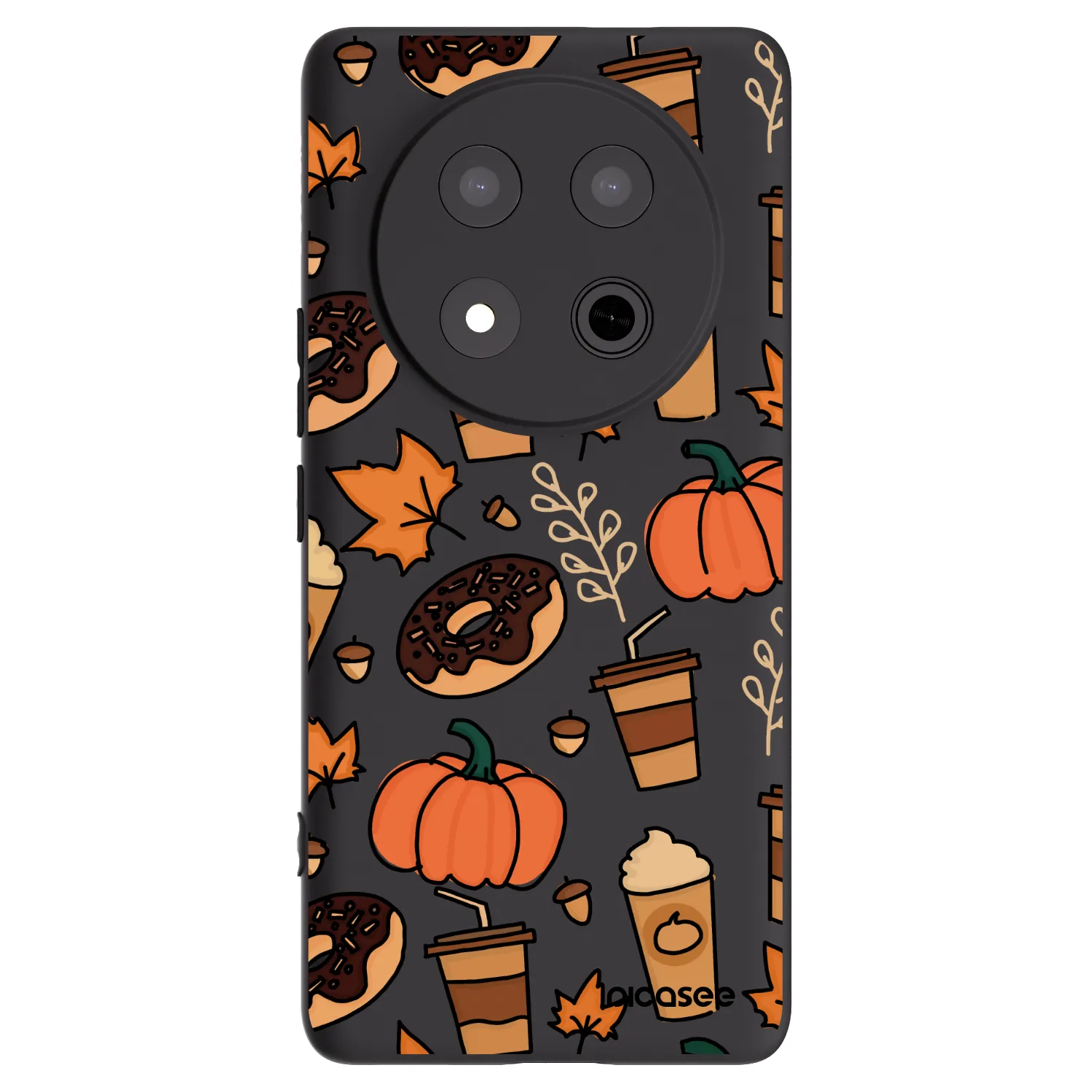 Picasee silikonowe czarne etui na Honor Magic7 Lite 5G - Fallovers