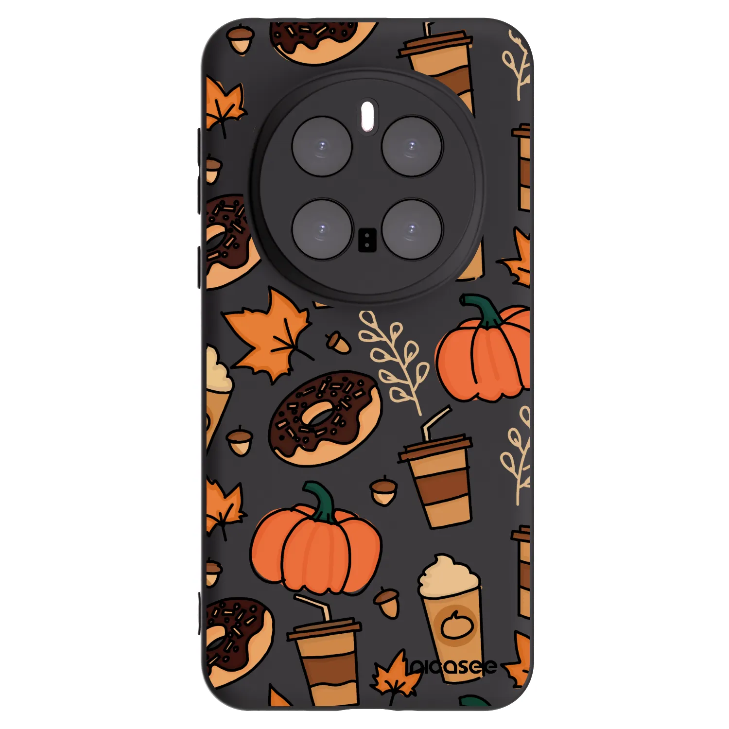 Picasee silikonowe czarne etui na Honor Magic7 Pro 5G - Fallovers