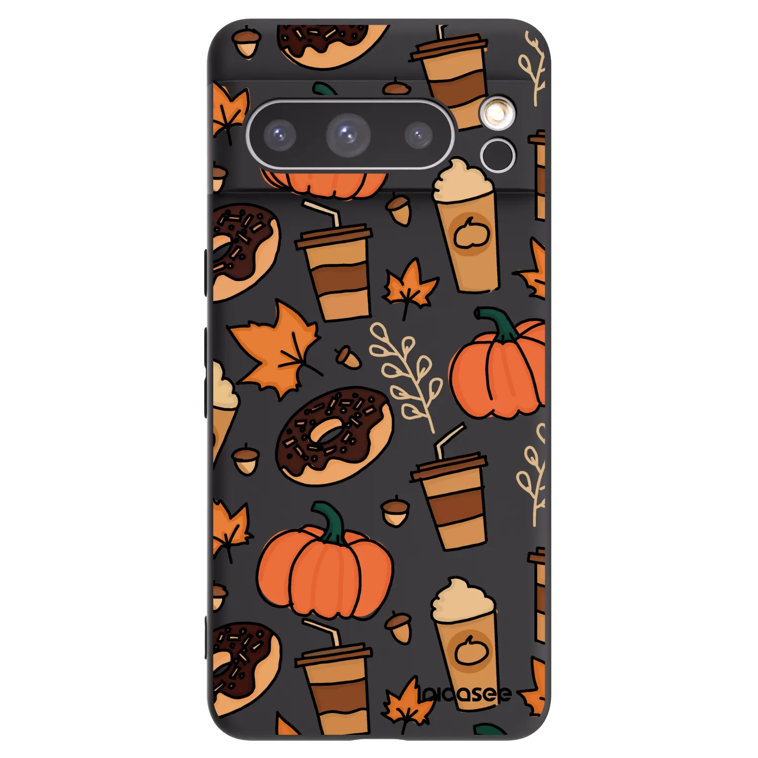 Picasee silikonowe czarne etui na Google Pixel 8 Pro - Fallovers