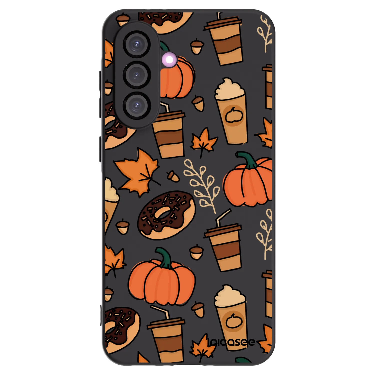 Picasee silikonowe czarne etui na Samsung Galaxy A56 5G A566B - Fallovers