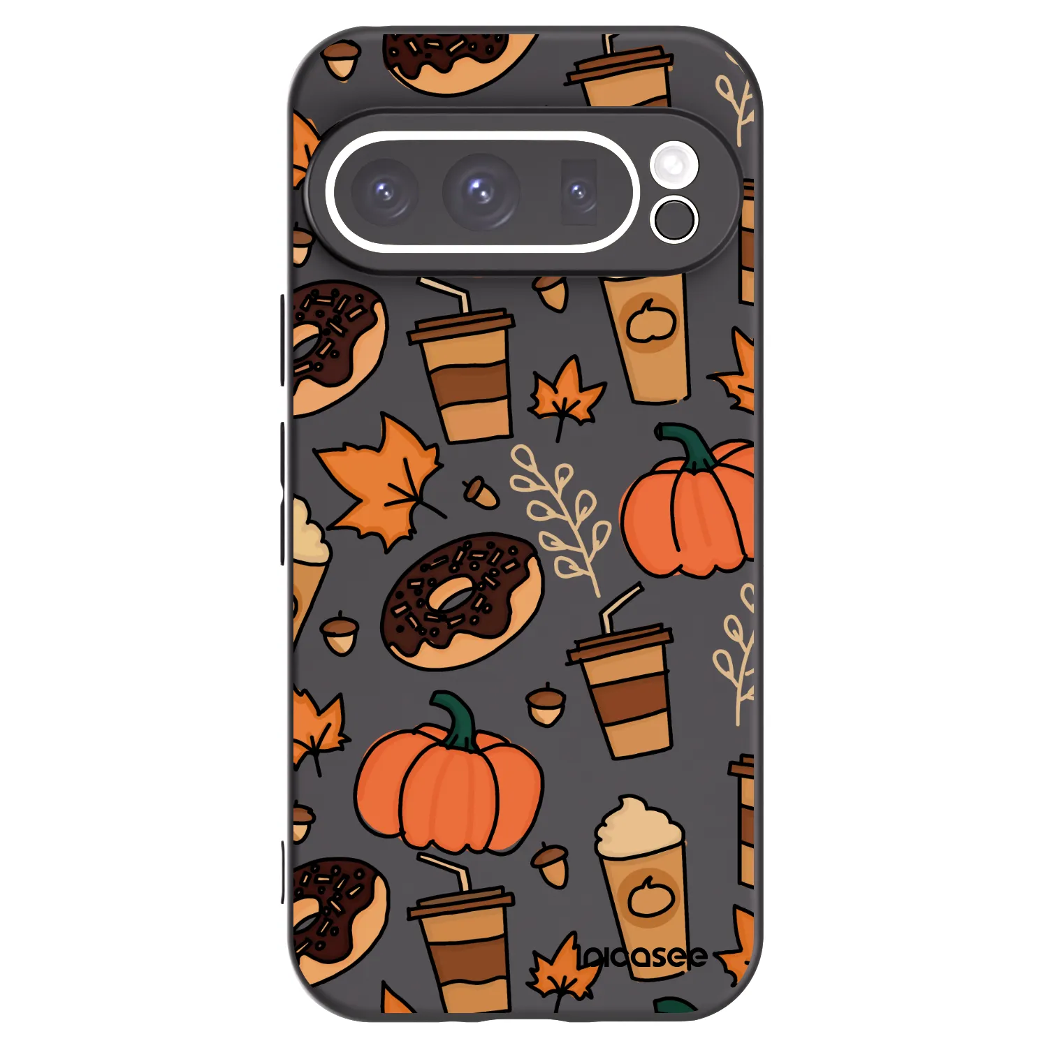 Picasee silikonowe czarne etui na Google Pixel 9 Pro - Fallovers