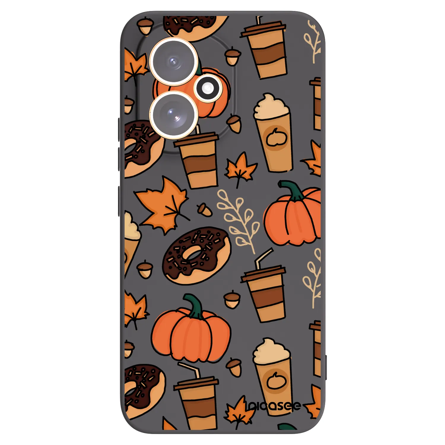 Picasee silikonowe czarne etui na Honor 400 5G - Fallovers