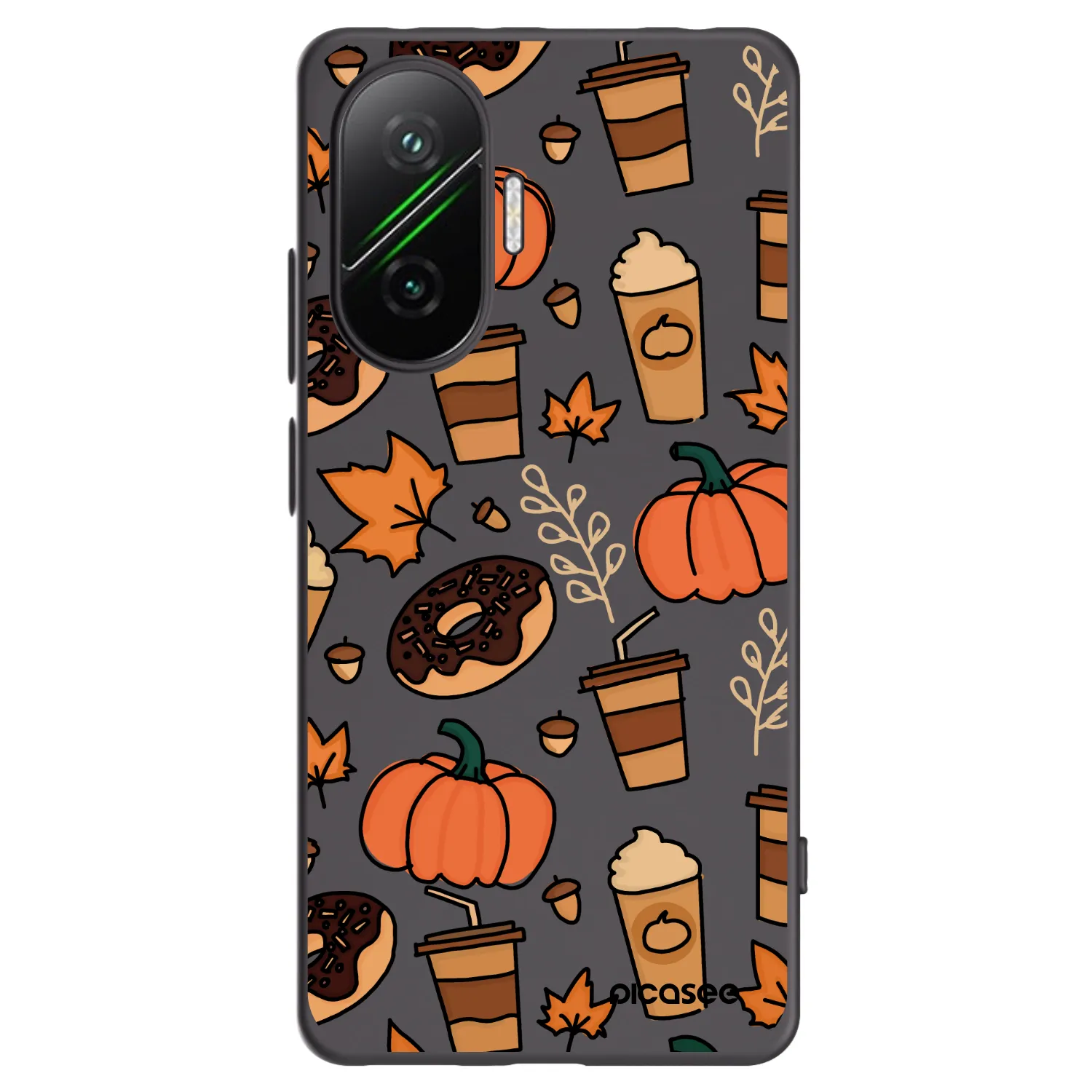 Picasee silikonowe czarne etui na Xiaomi Poco F7 5G - Fallovers
