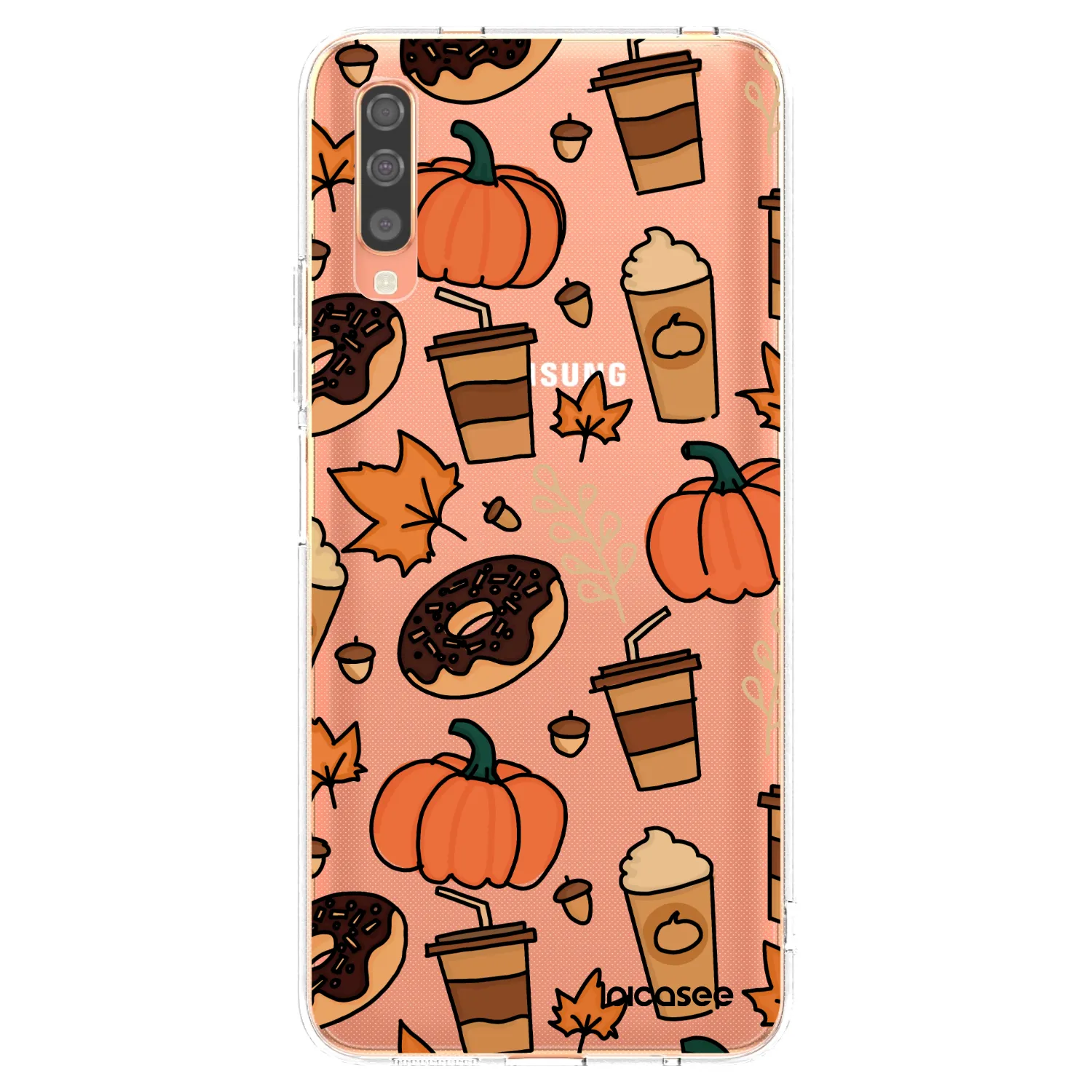 Picasee silikonowe przeźroczyste etui na Samsung Galaxy A70 A705F - Fallovers