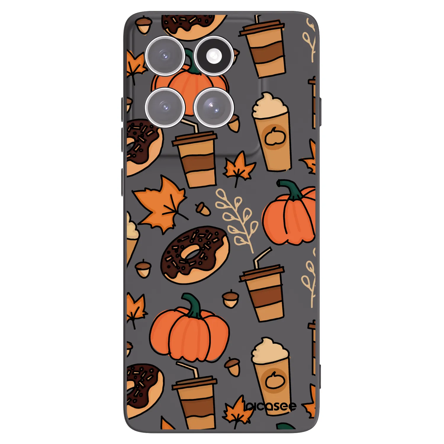 Picasee silikonowe czarne etui na Motorola Edge 60 Pro - Fallovers