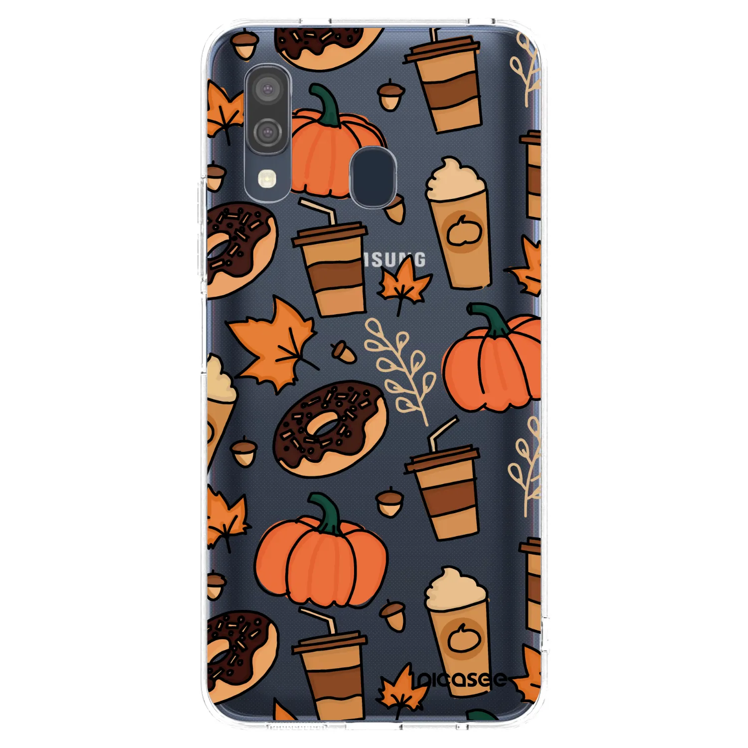 Picasee silikonowe przeźroczyste etui na Samsung Galaxy A40 A405F - Fallovers