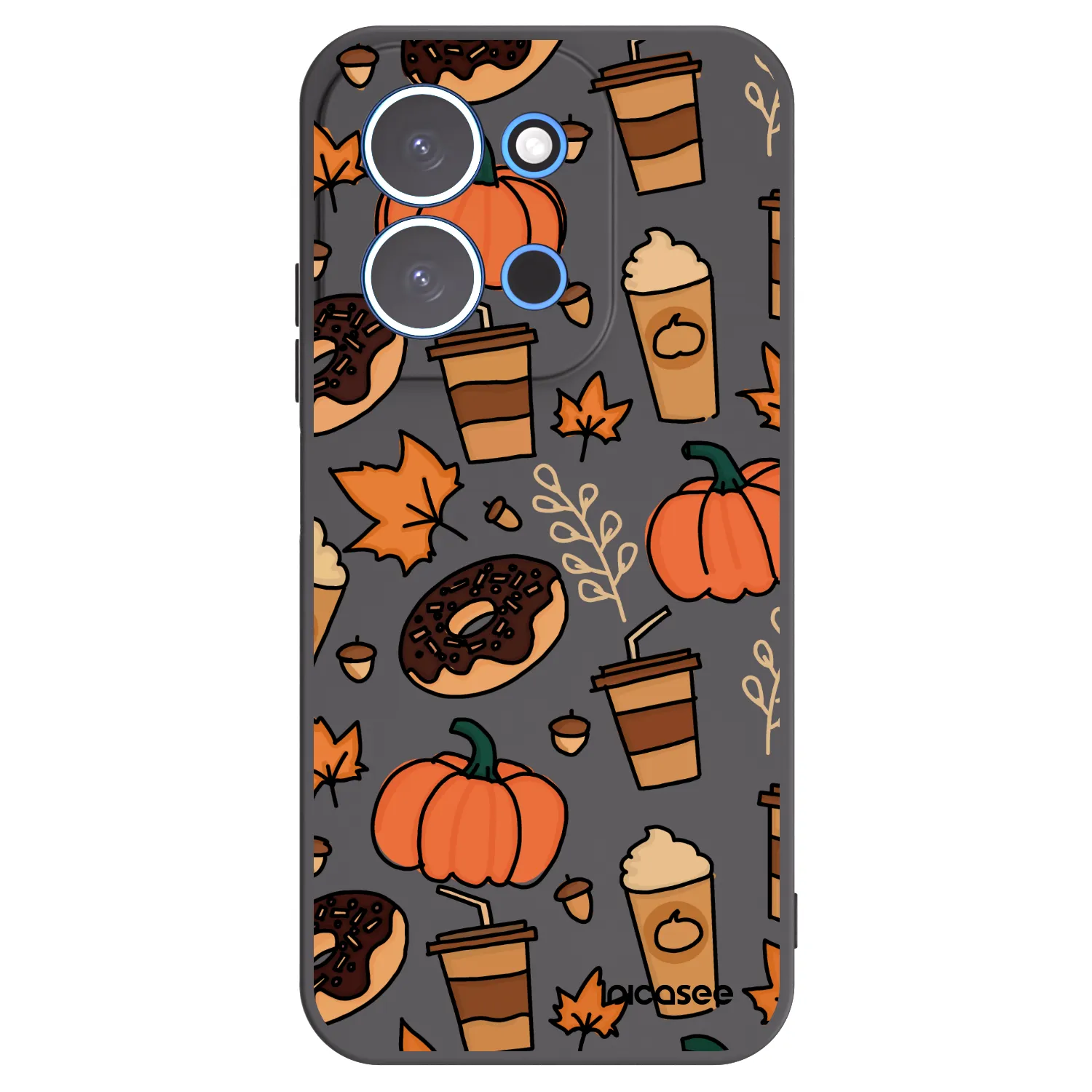 Picasee silikonowe czarne etui na Xiaomi Redmi 15C 4G - Fallovers