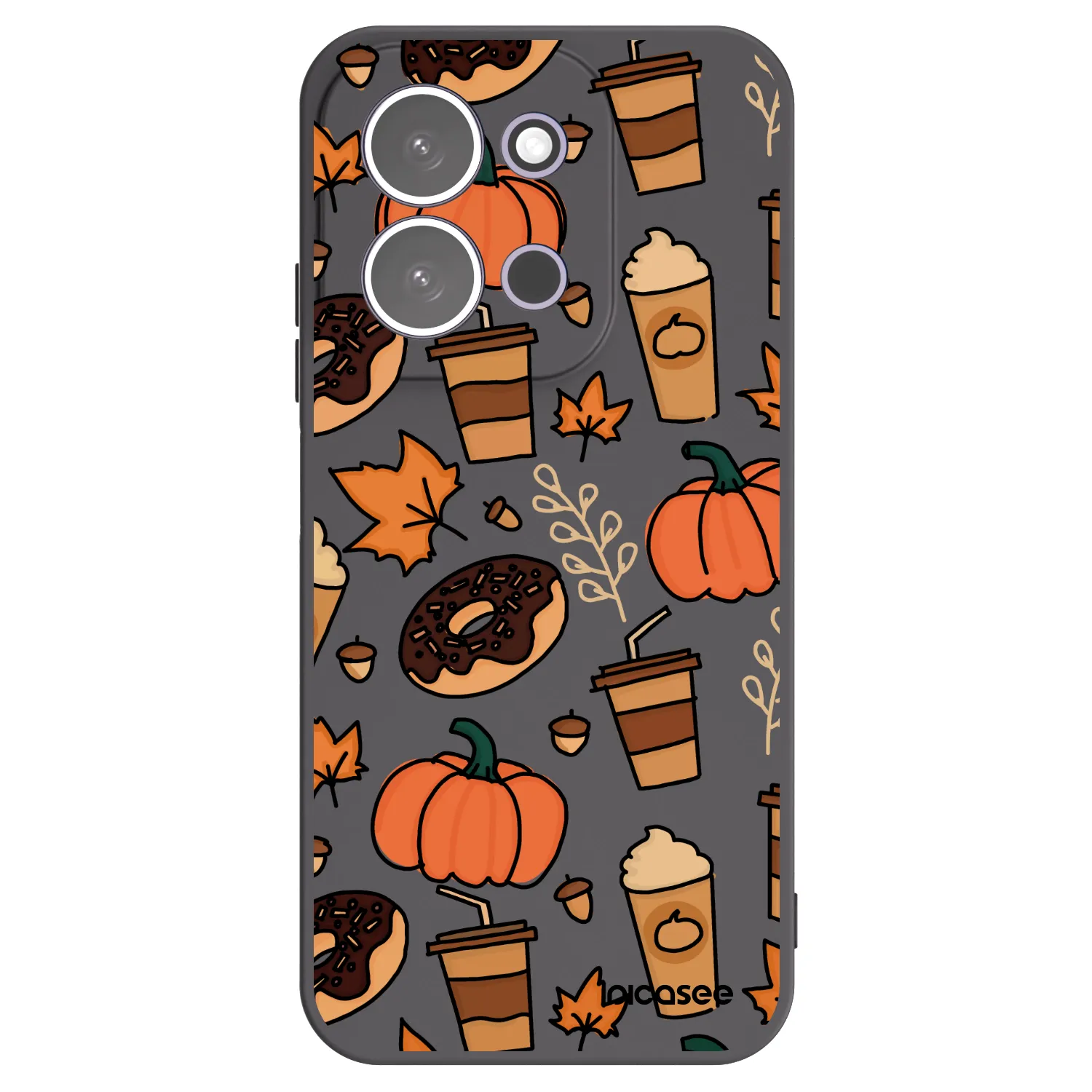 Picasee silikonowe czarne etui na Xiaomi Redmi 15C 5G - Fallovers