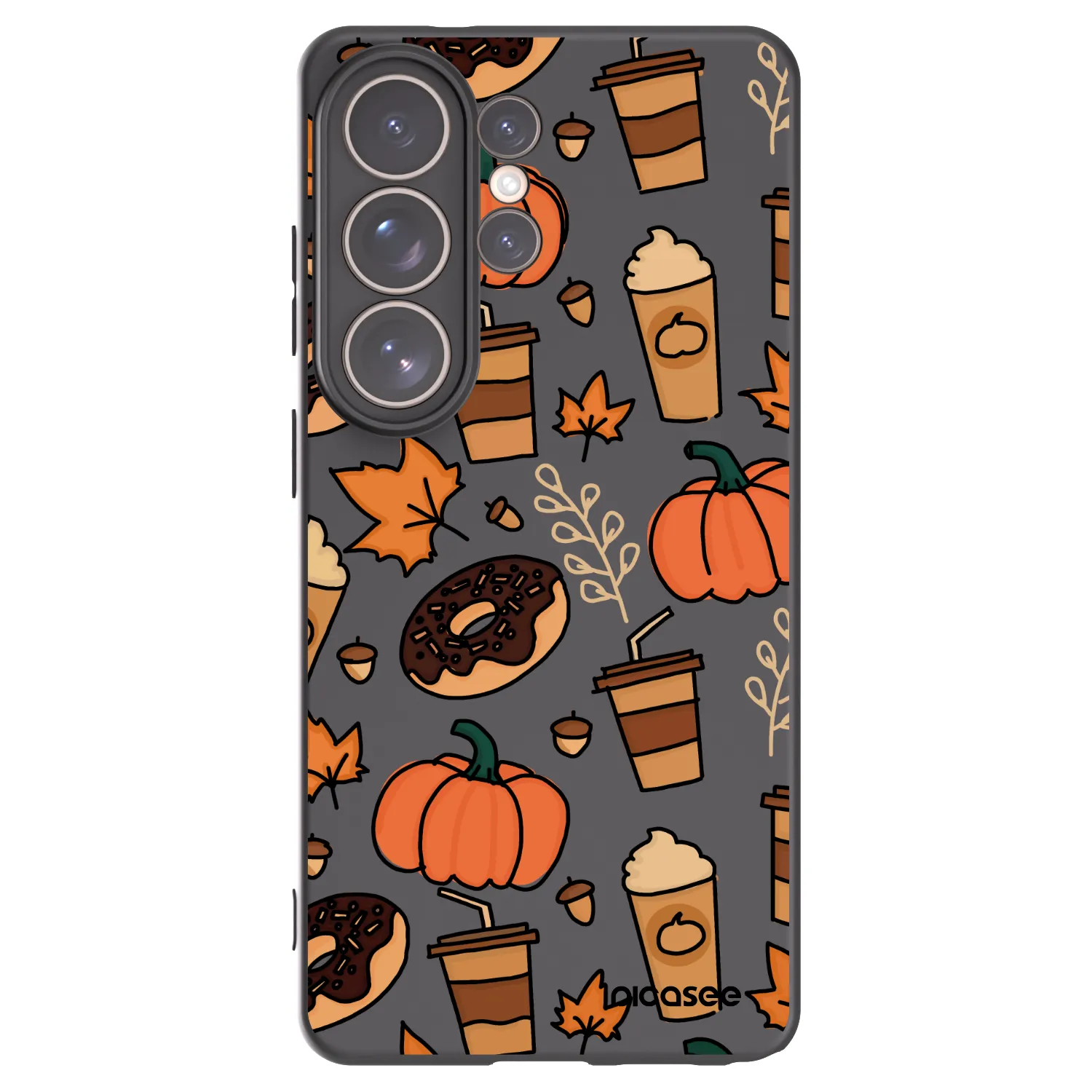 Picasee silikonowe czarne etui na Samsung Galaxy S26 Ultra - Fallovers