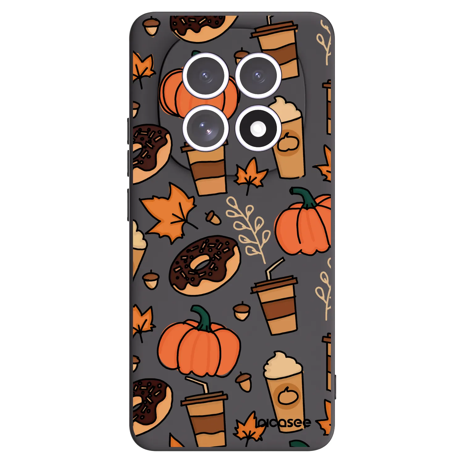 Picasee silikonowe czarne etui na Xiaomi Redmi Note 15 5G - Fallovers