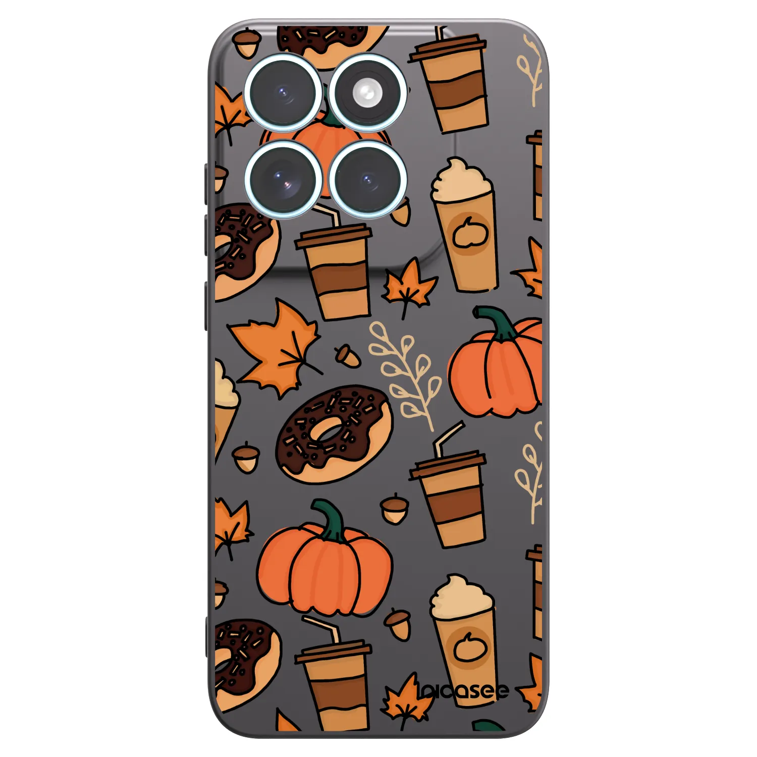 Picasee silikonowe czarne etui na Motorola Edge 70 Fusion - Fallovers