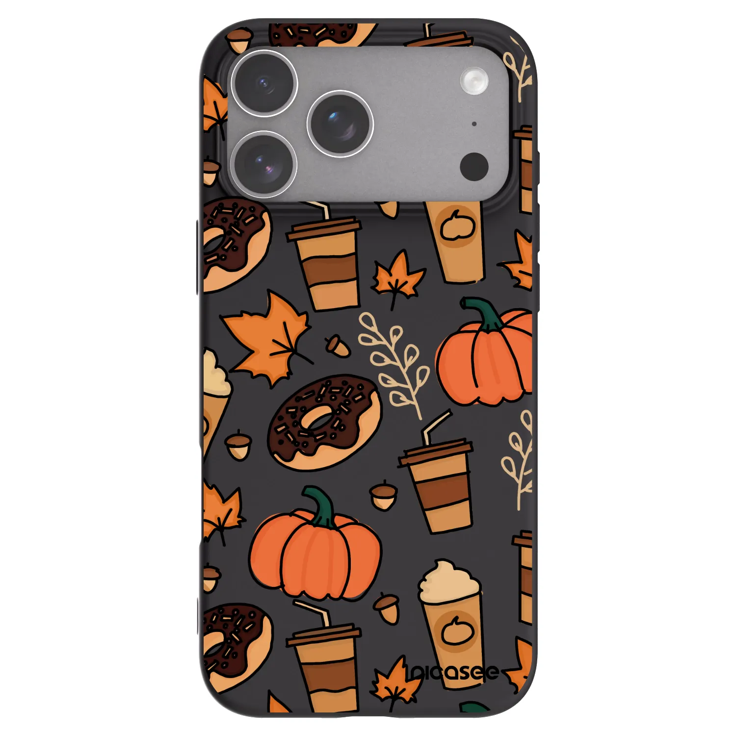 Picasee silikonowe czarne etui na Apple iPhone 18 Pro Max - Fallovers