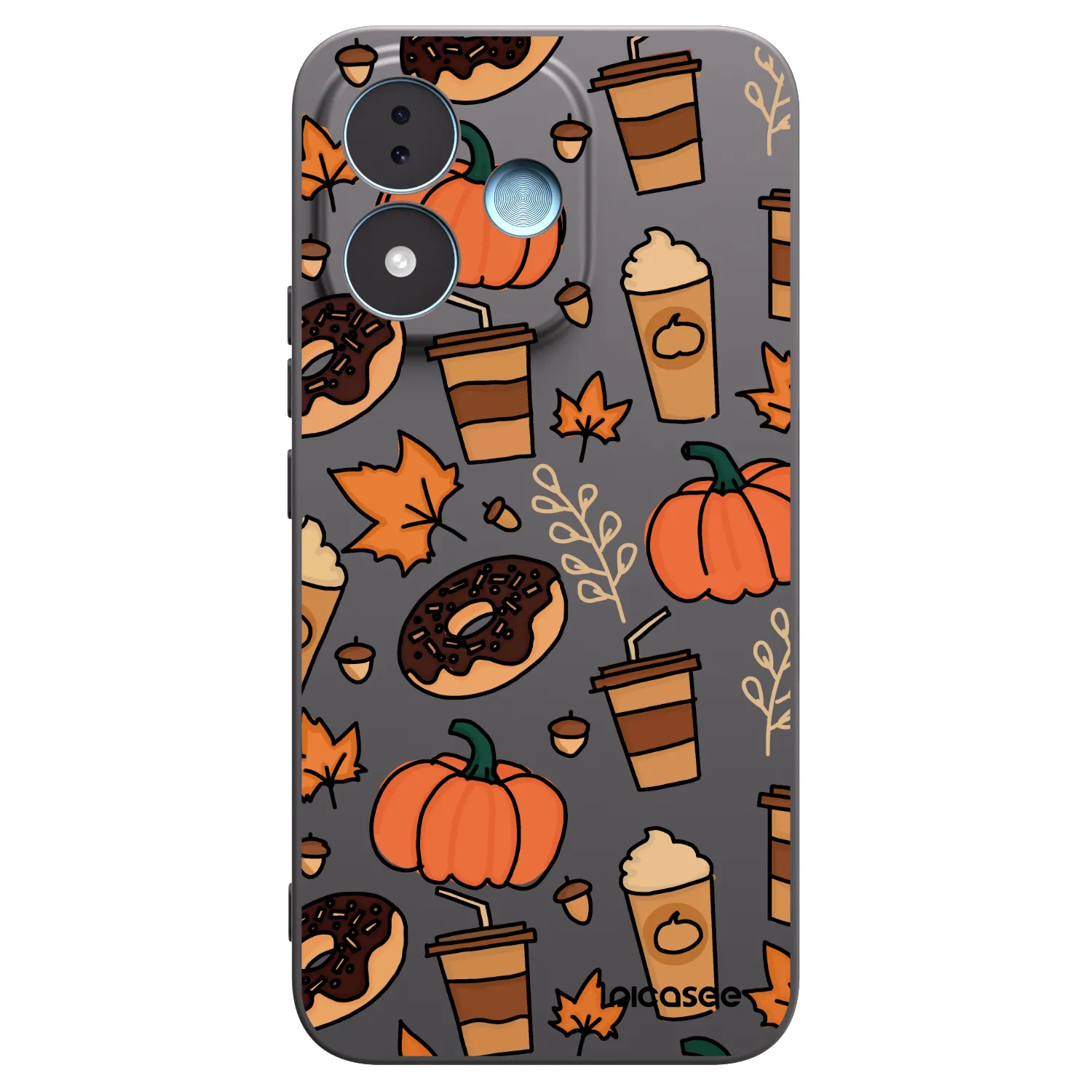 Picasee silikonowe czarne etui na Xiaomi Redmi Note 17 5G - Fallovers
