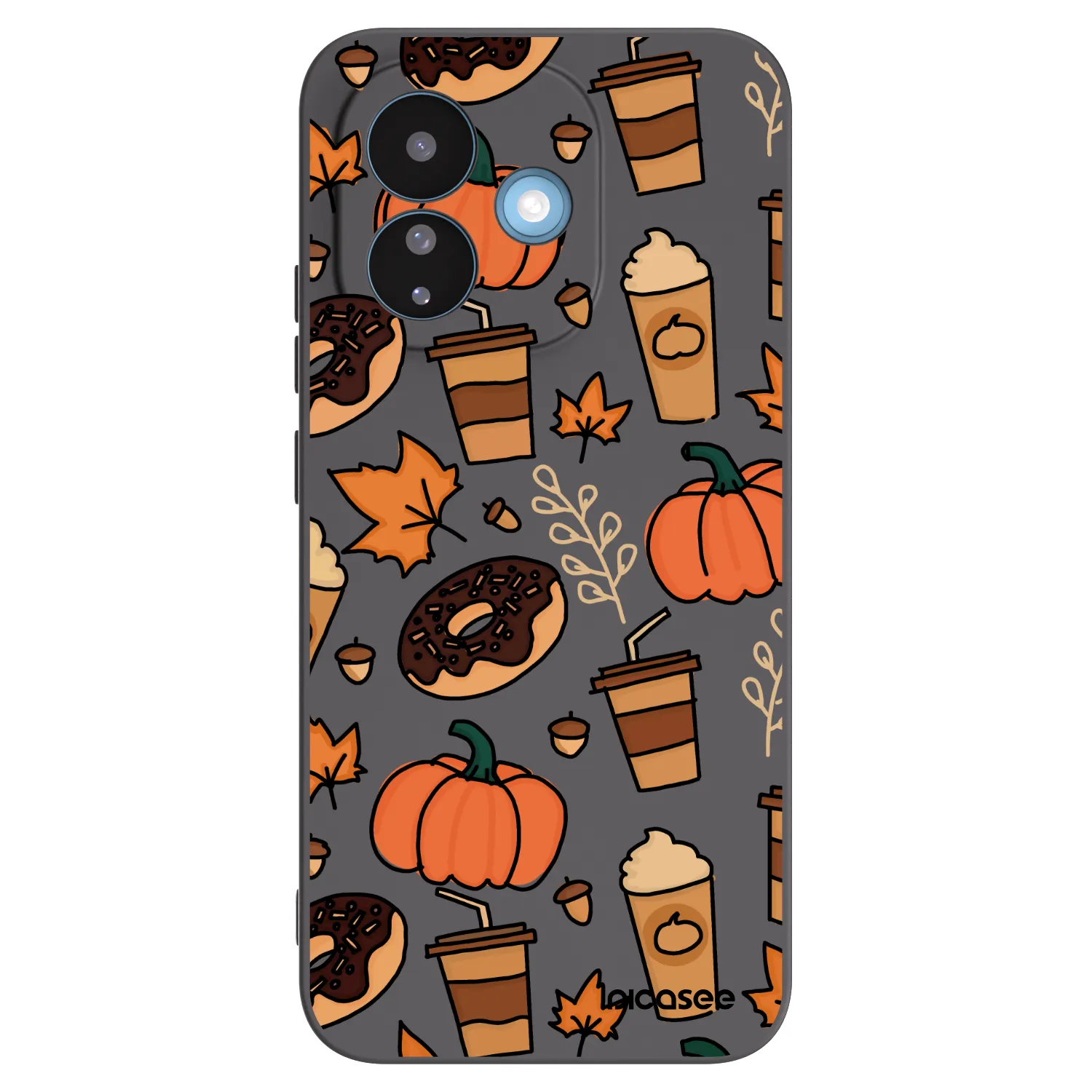 Picasee silikonowe czarne etui na Xiaomi Redmi Note 17 Pro 5G - Fallovers
